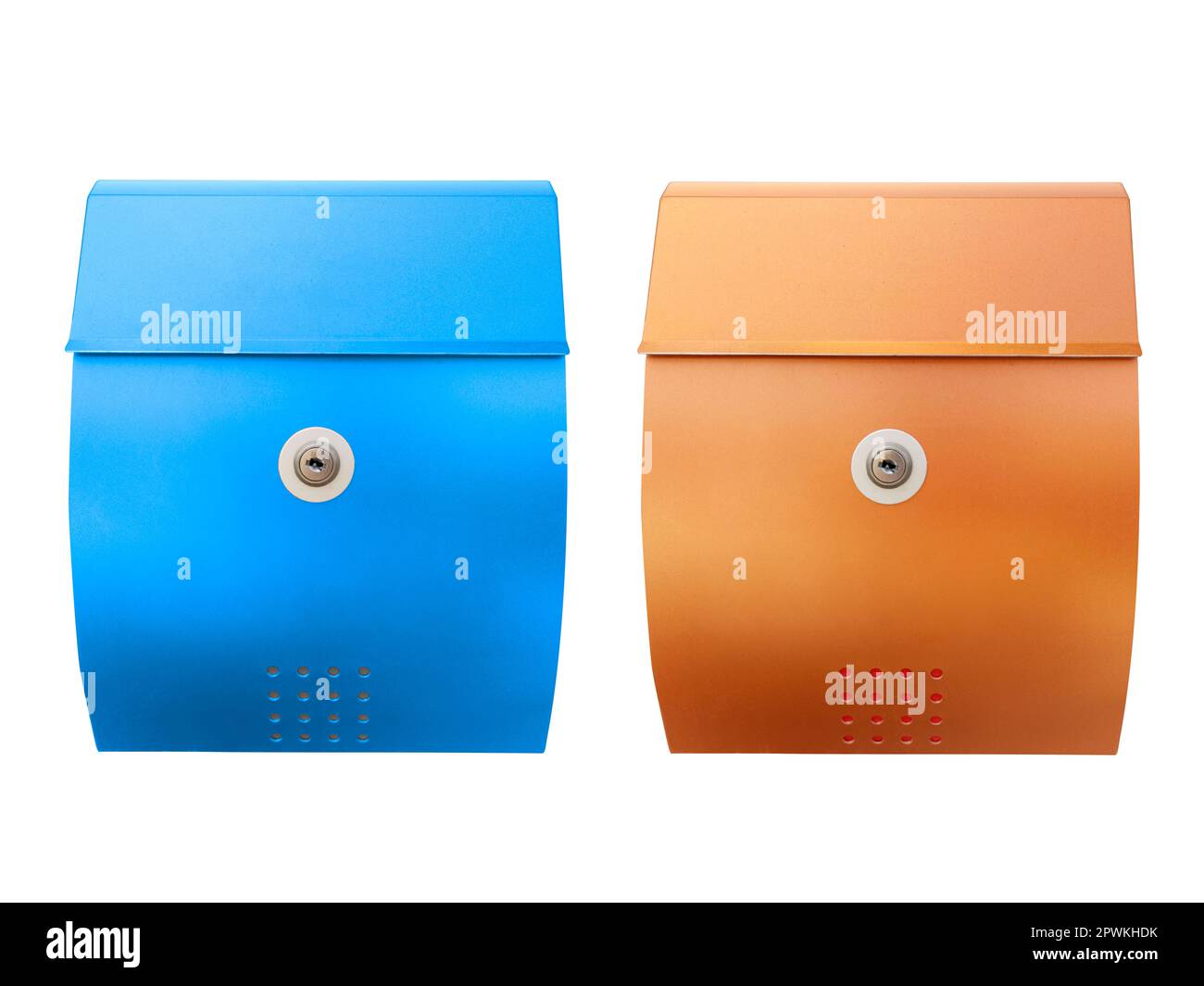 mailbox isolated on white with clipping path Stock Photo - Alamy