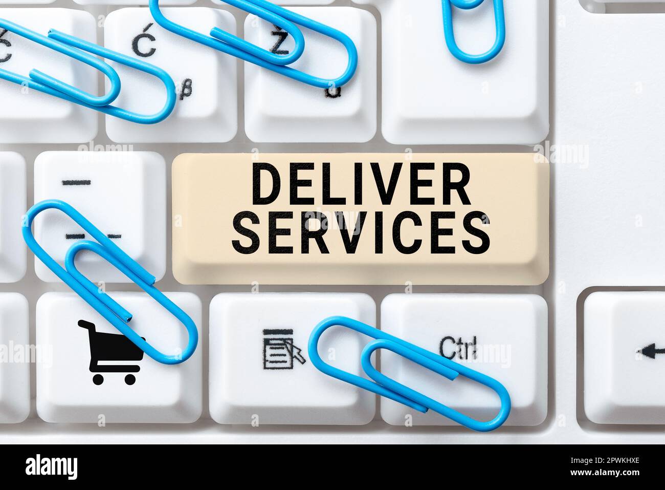 Conceptual caption Deliver Services, Concept meaning the act of