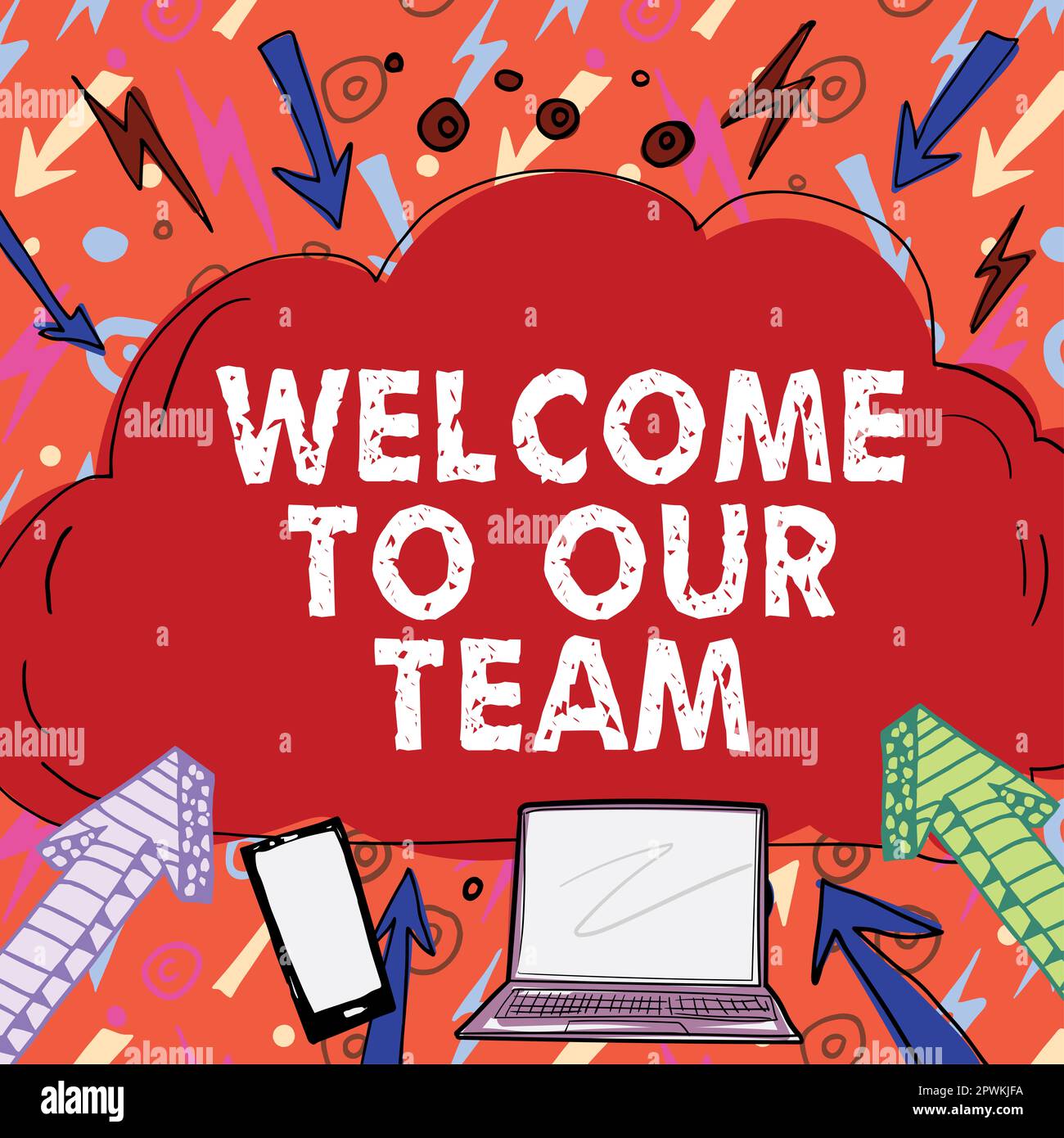 Writing displaying text Welcome To Our Team, Concept meaning ...