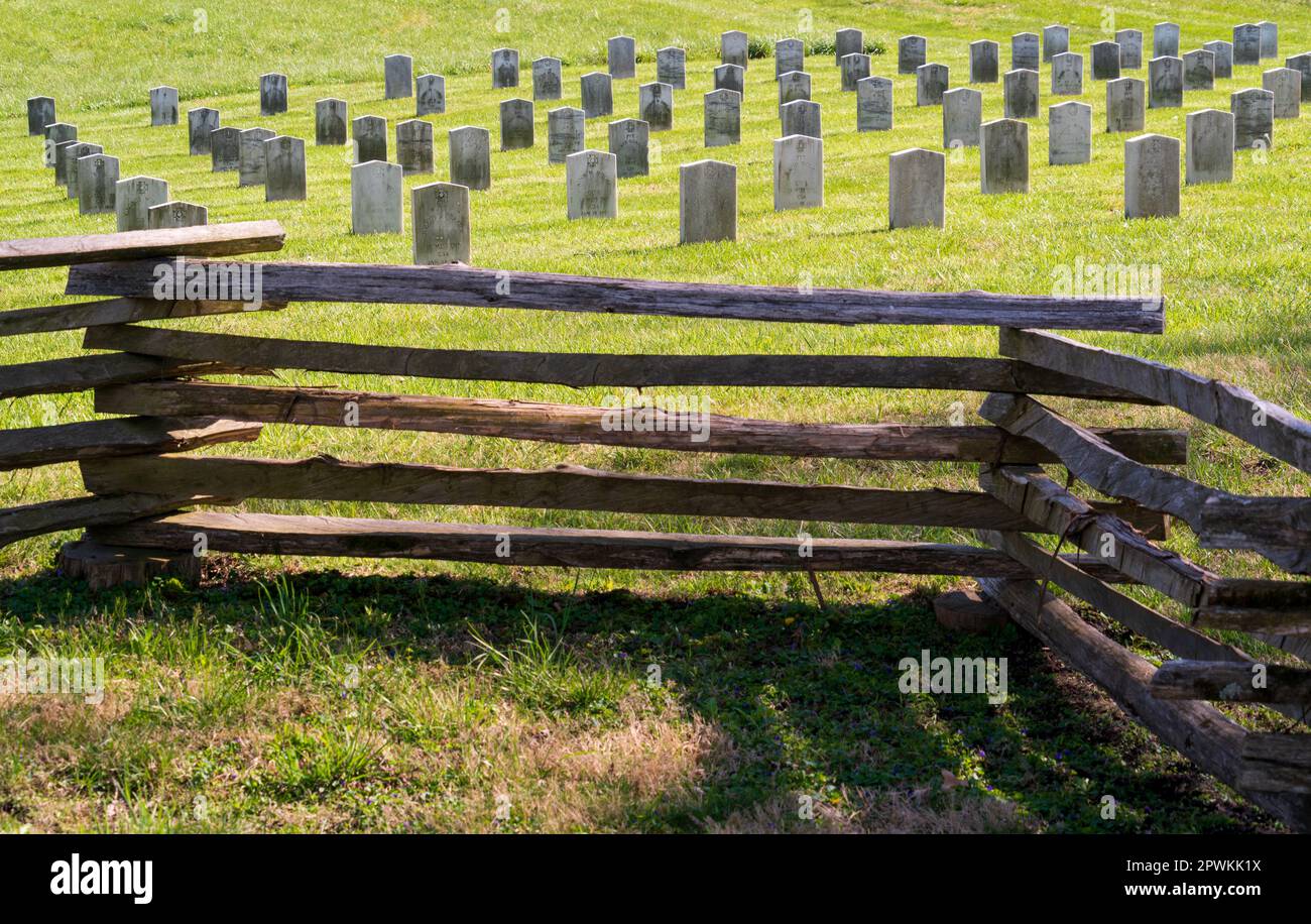 Mass Grave at Mill Springs Battlefield Stock Photo Alamy