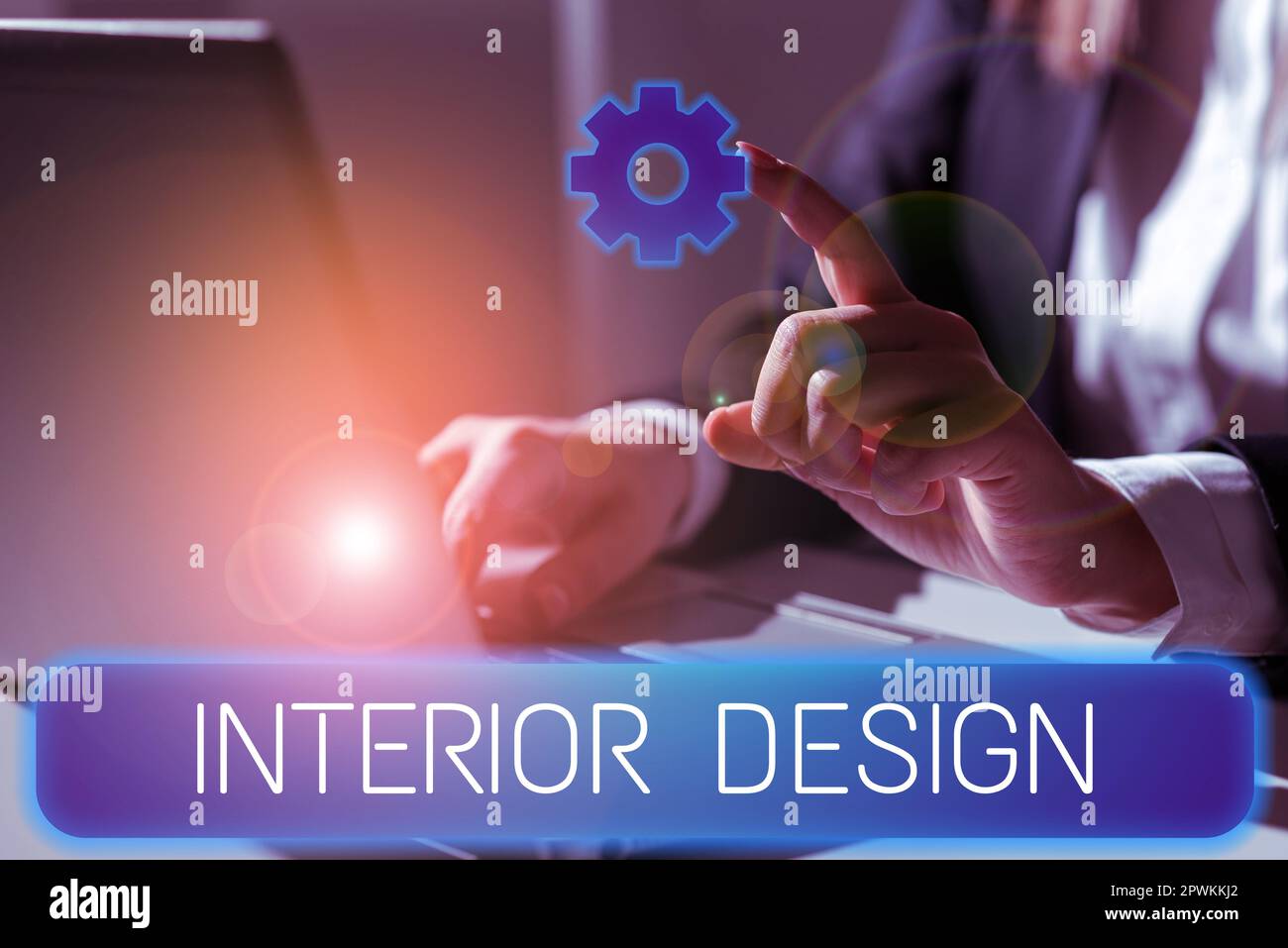 Sign displaying Interior Design, Business concept the art of designing ...