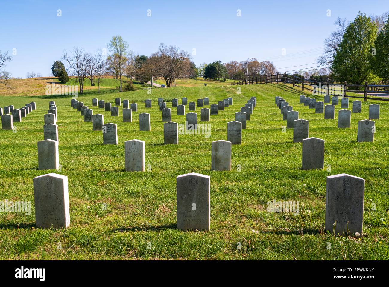 Mass Grave at Mill Springs Battlefield Stock Photo Alamy