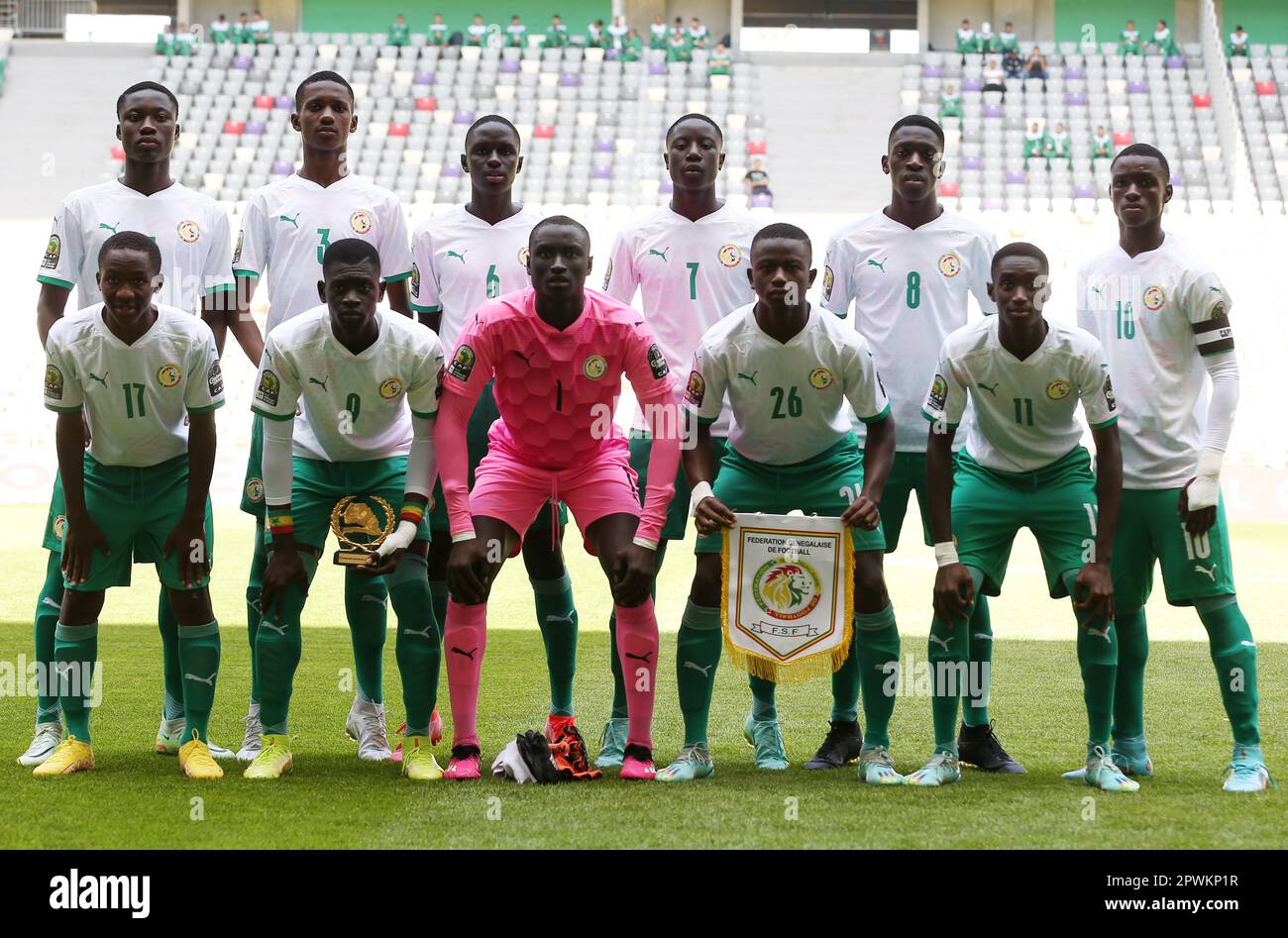 Algiers. 1st May, 2023. Senegal's starters pose for a group photo