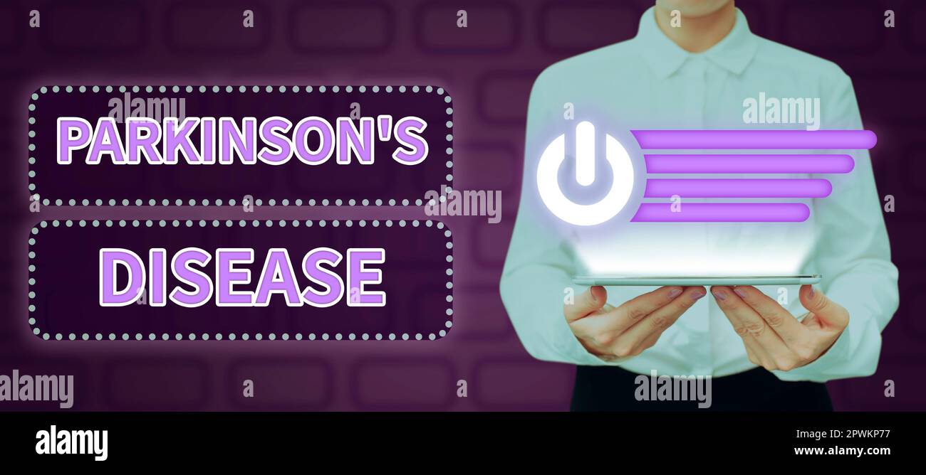 Sign Displaying Parkinson s Disease Word For Nervous System Disorder