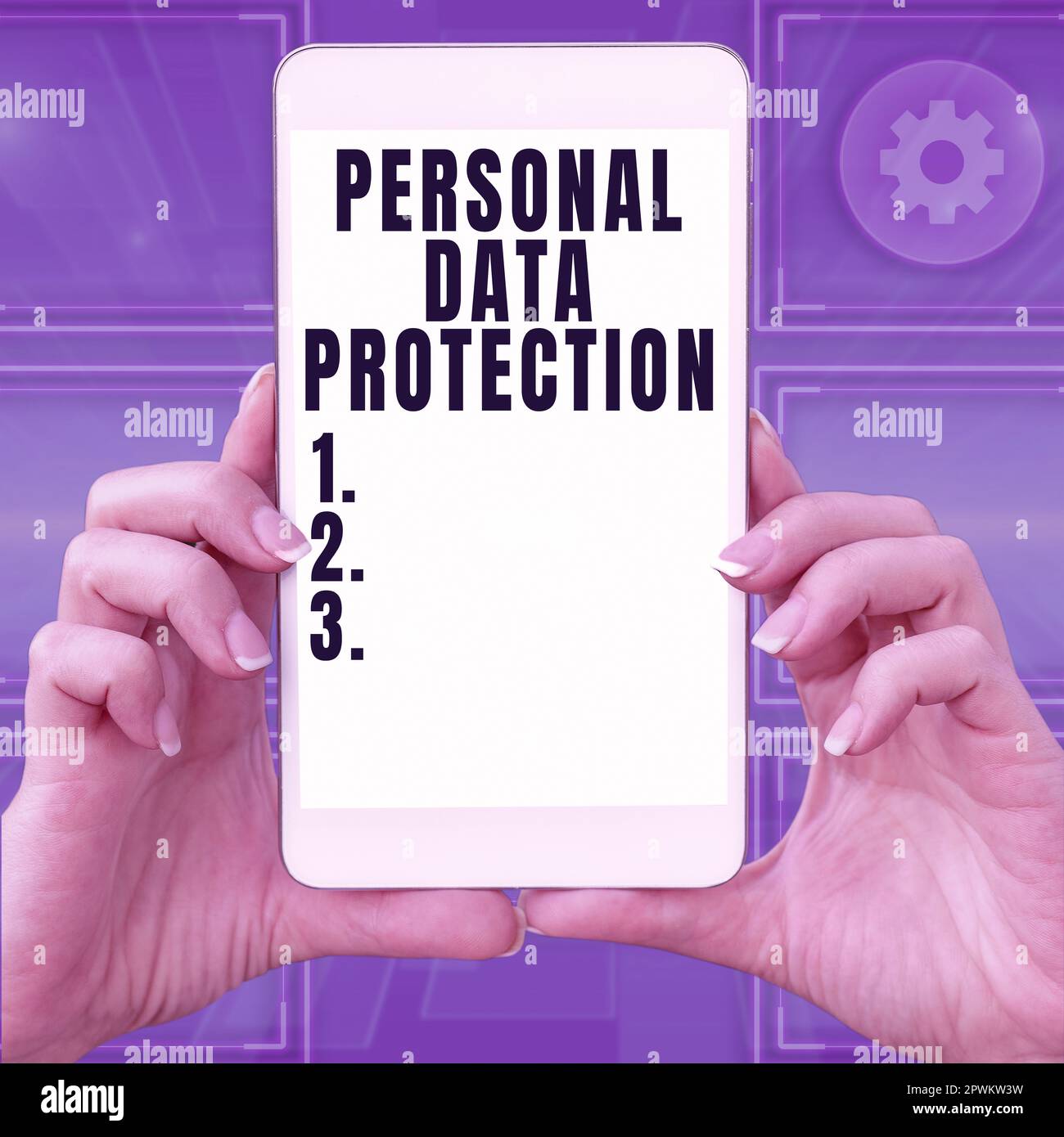 Text caption presenting Personal Data Protection, Concept meaning ...