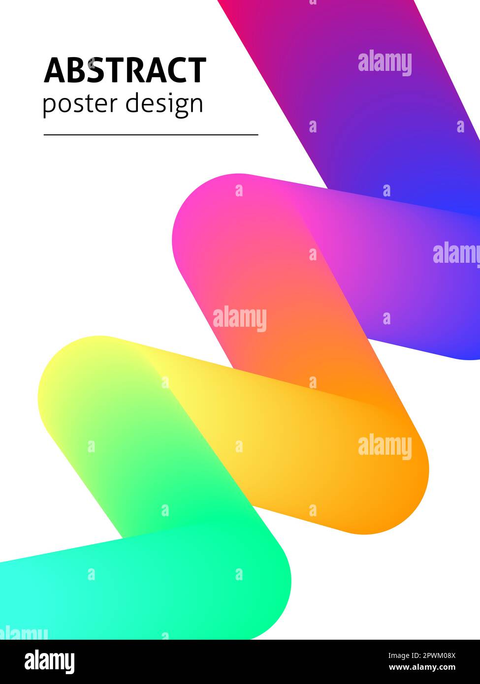 Modern Colorful Poster Stock Vector