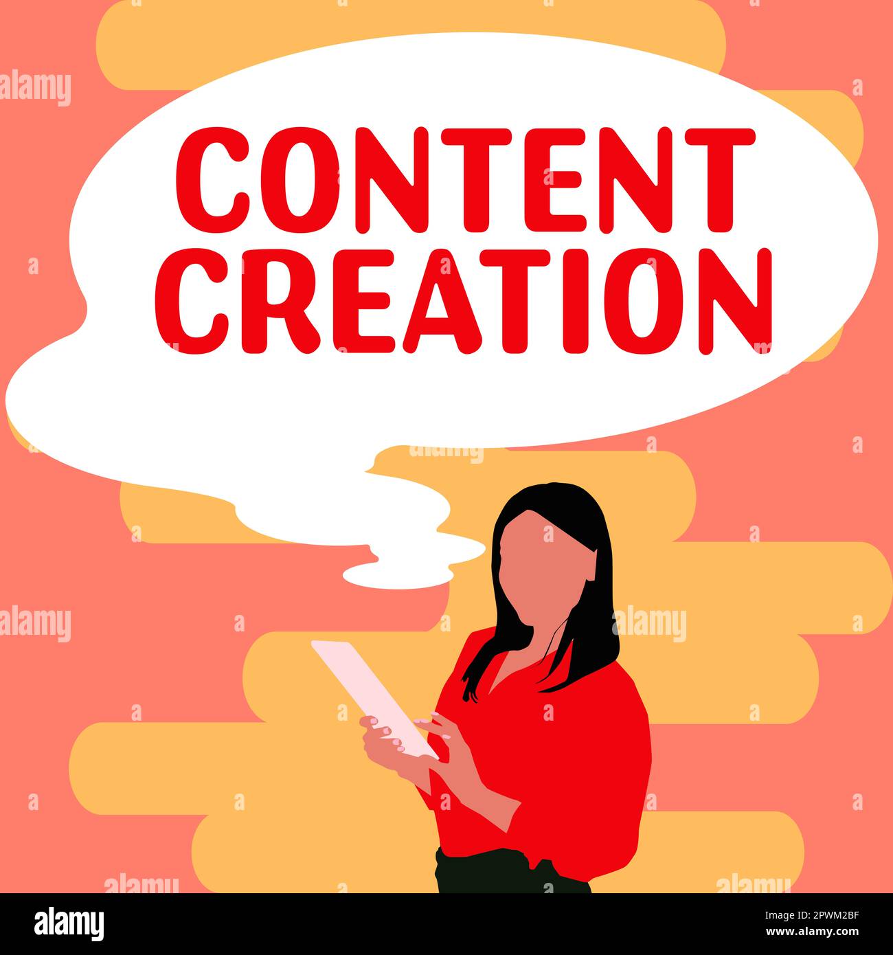 Inspiration showing sign Content Creation, Word for contribution of ...