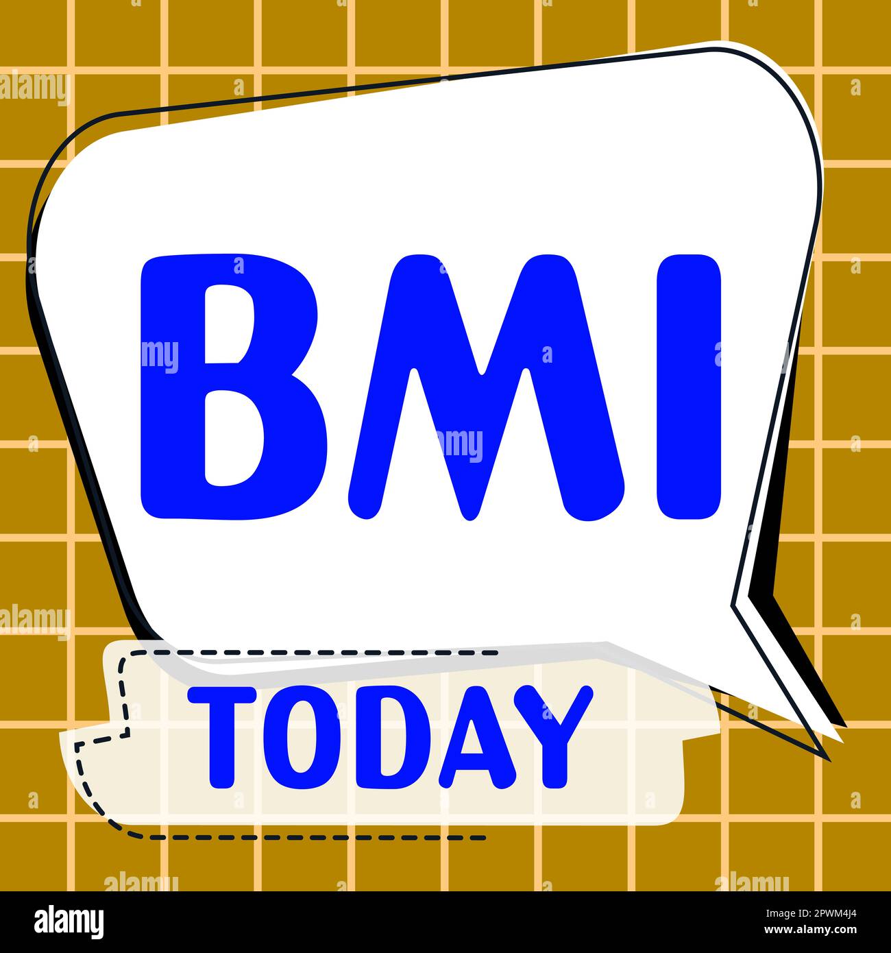 Text caption presenting Bmi, Concept meaning Method of estimating body