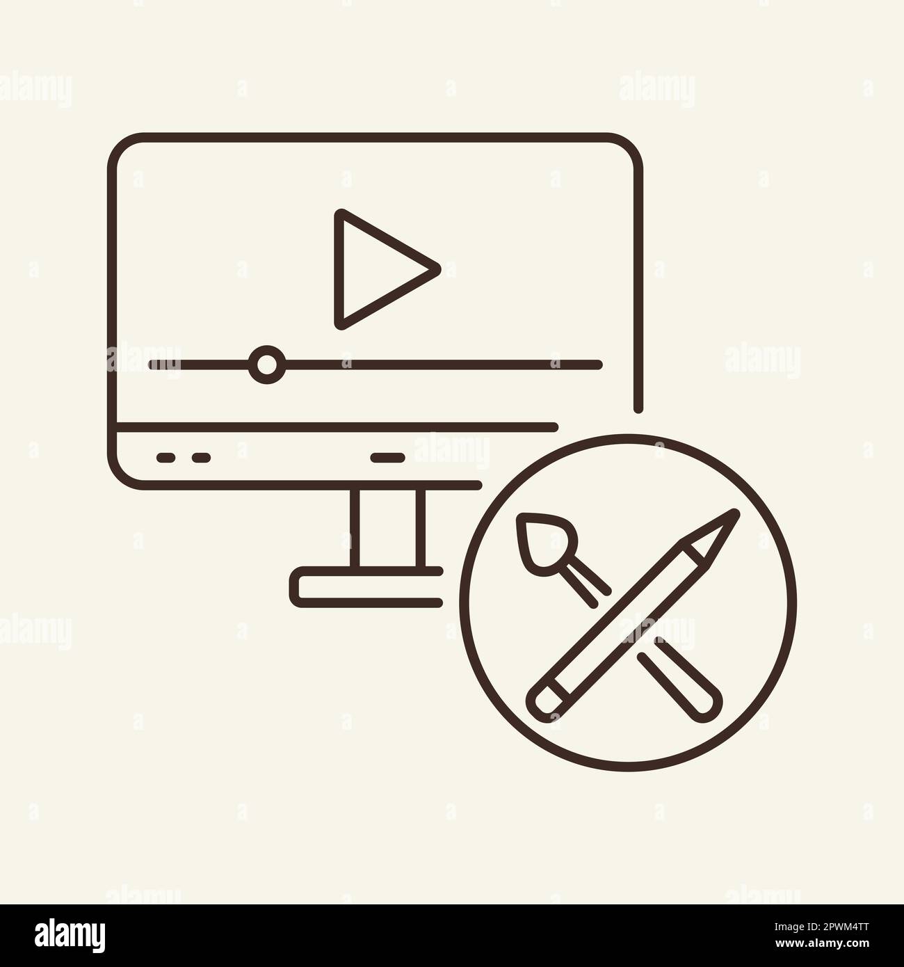 Painter training course Stock Vector Images - Alamy