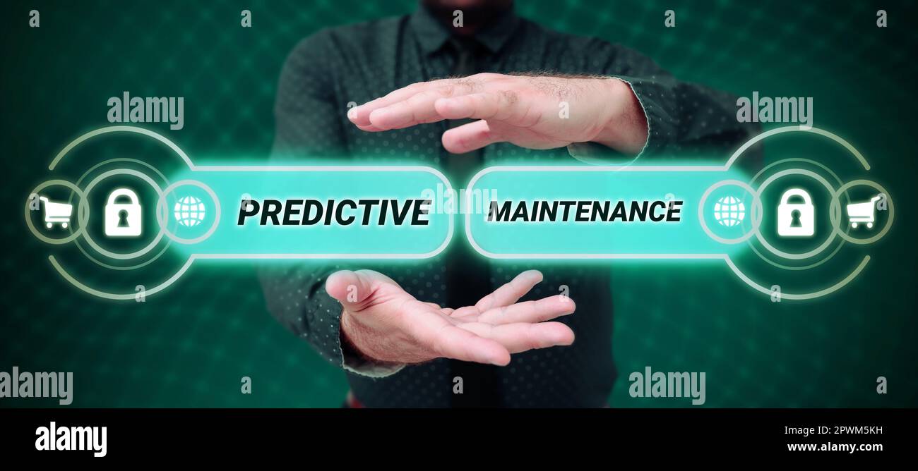 Text caption presenting Predictive Maintenance, Word for Predict when ...
