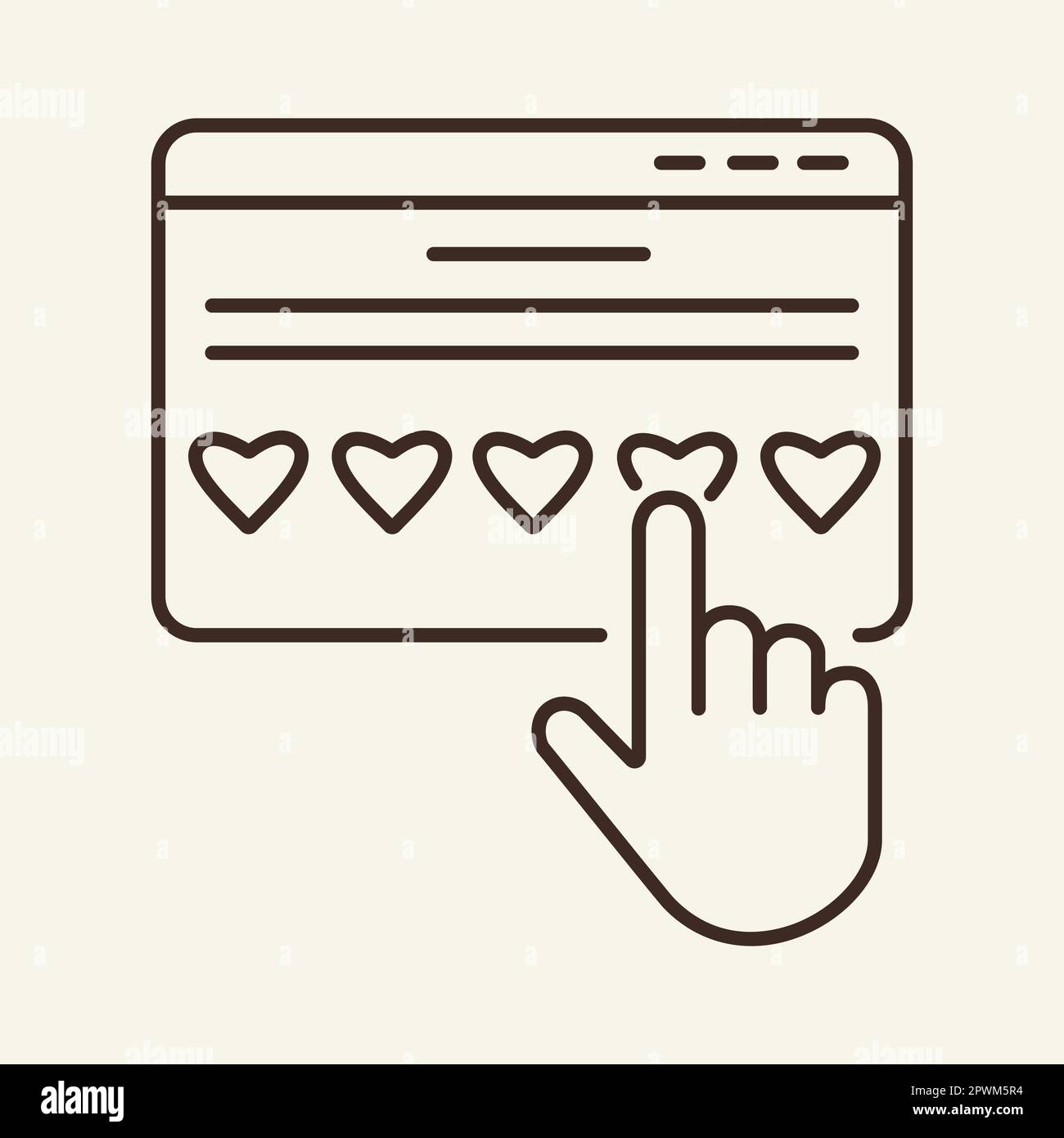 Evaluation line icon Stock Vector