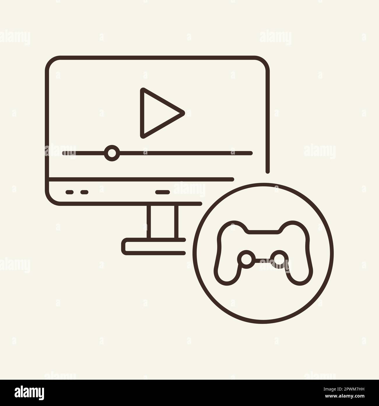 Video game multiplayer screen Stock Vector Images - Alamy