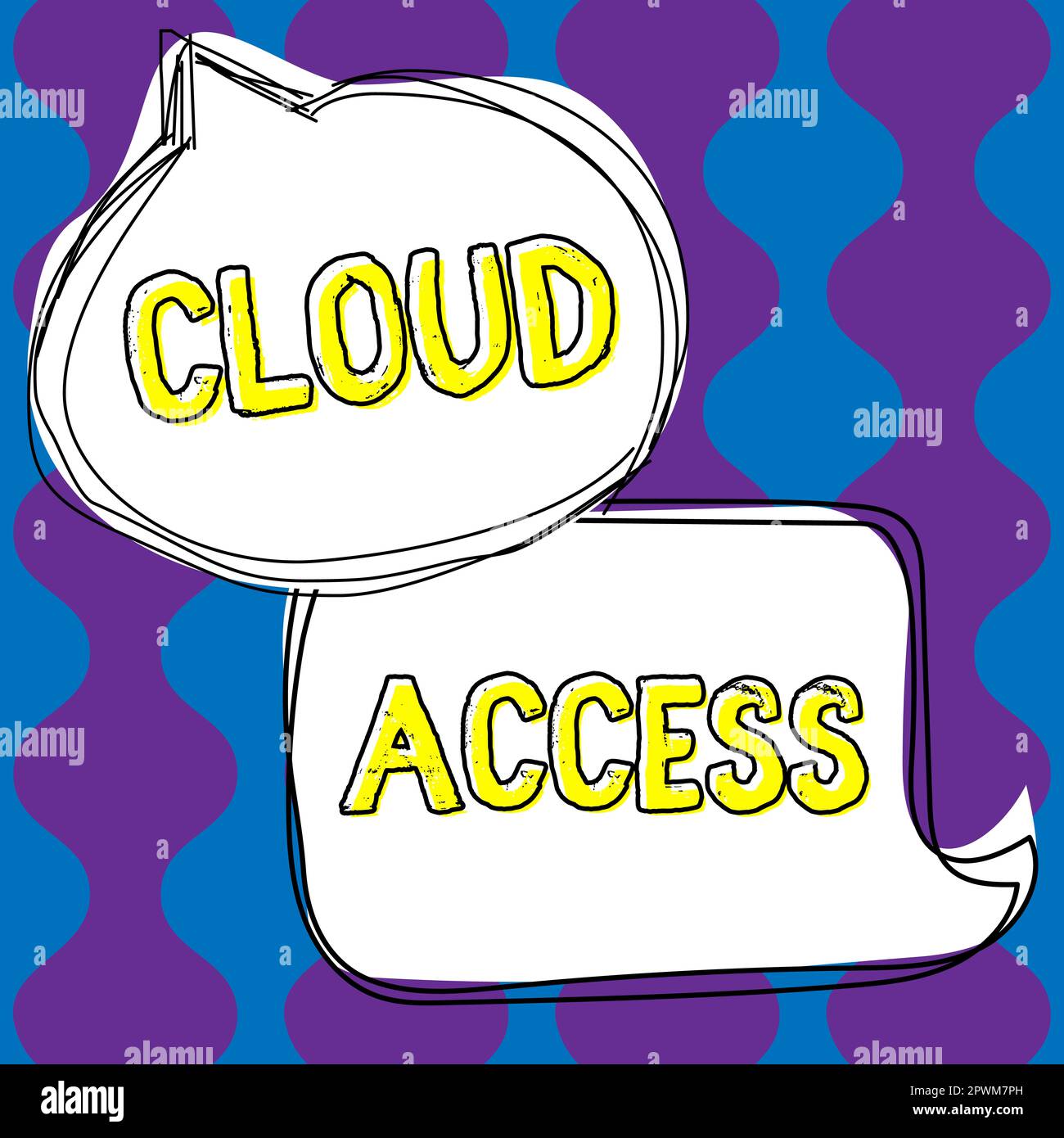 Sign displaying Cloud Access, Business showcase Software tool between ...