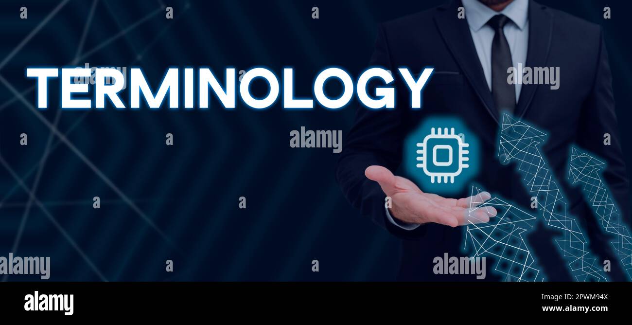 Conceptual display Terminology, Conceptual photo Terms used with ...
