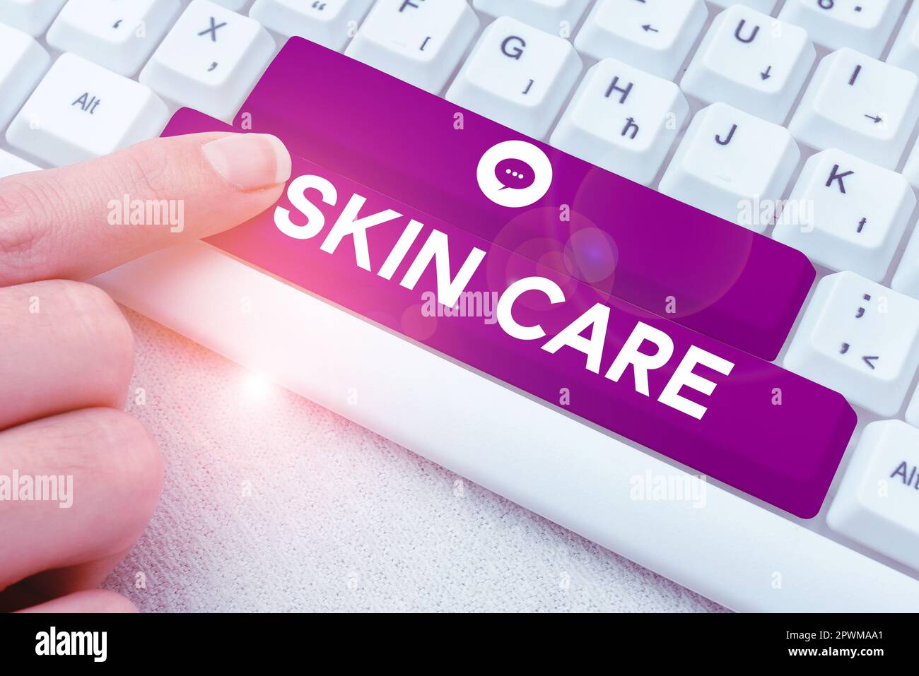 Conceptual caption Skin Care, Business overview things that you do or