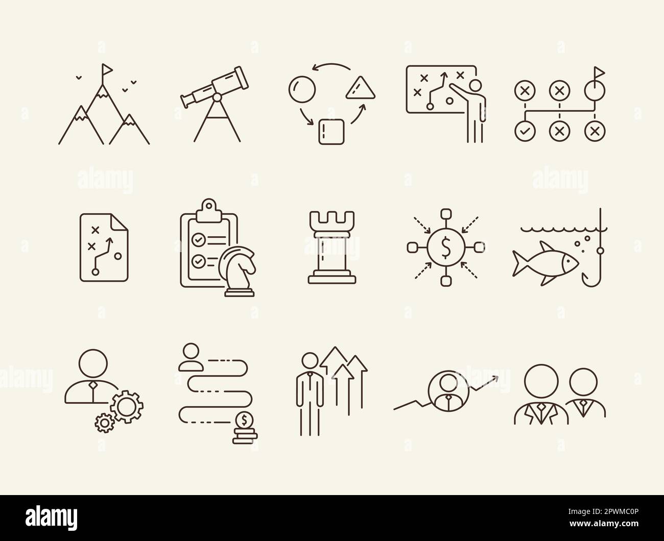 Brainstorming icon set Stock Vector Image & Art - Alamy