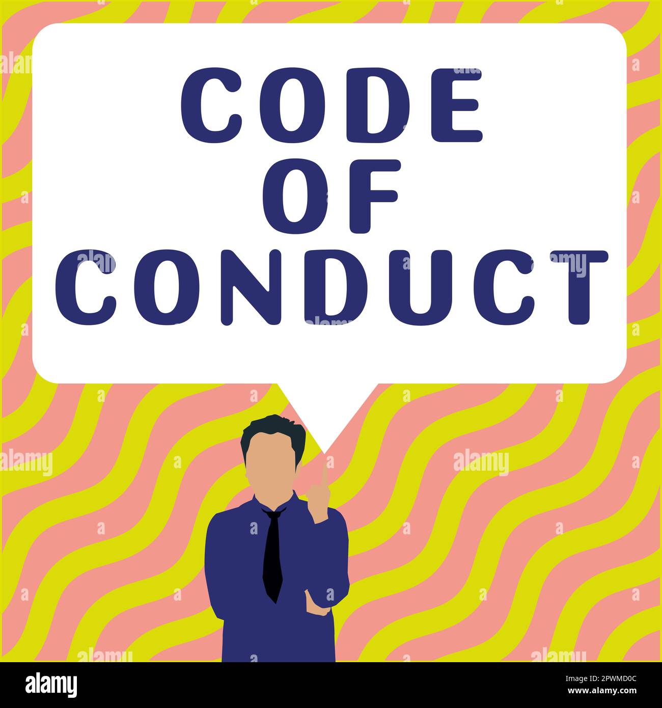 Conceptual display Code Of Conduct, Conceptual photo Ethics rules moral ...