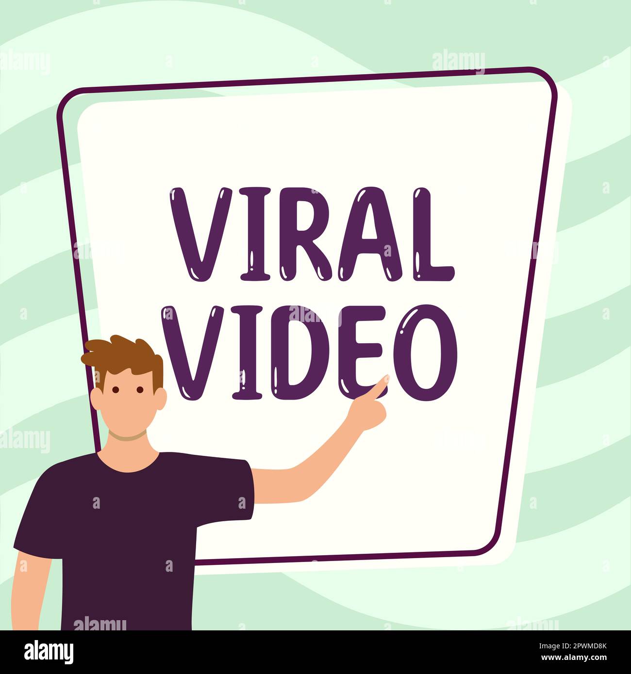 Conceptual display Viral Video, Business approach the video that popular through