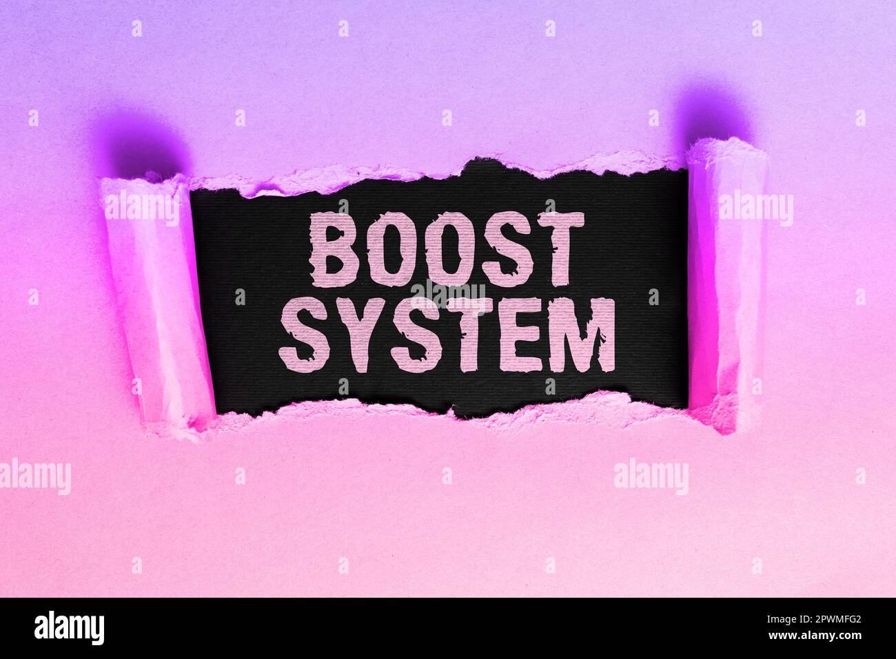 Conceptual display Boost System, Word for Rejuvenate Upgrade Strengthen ...
