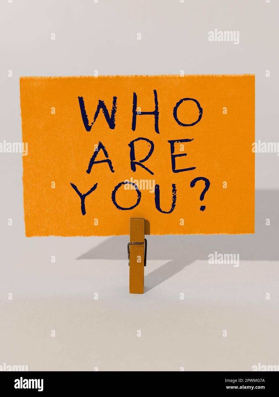 Text showing inspiration Who Are You, Concept meaning Identify yourself