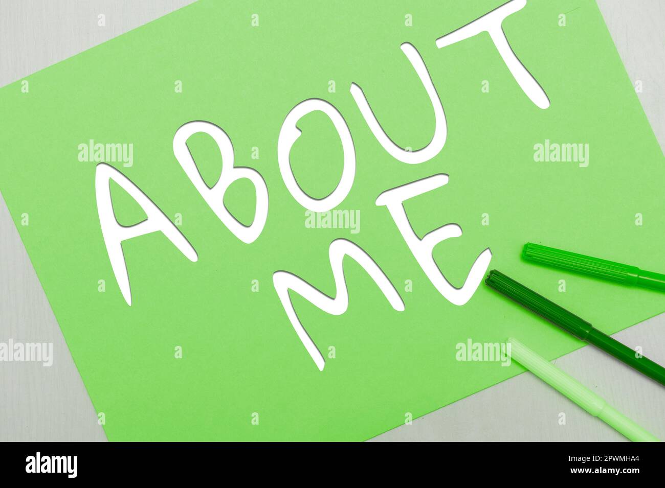Writing displaying text About Me, Business approach My Personal ...