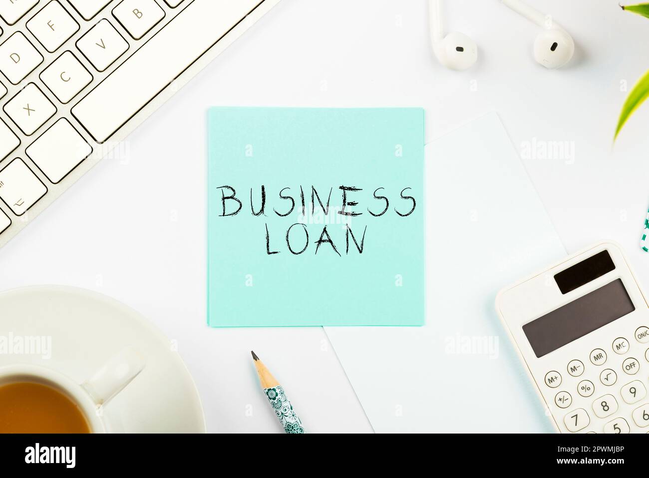 Text showing inspiration Business Loan, Concept meaning Credit Mortgage Financial Assistance Cash Advances Debt Stock Photo