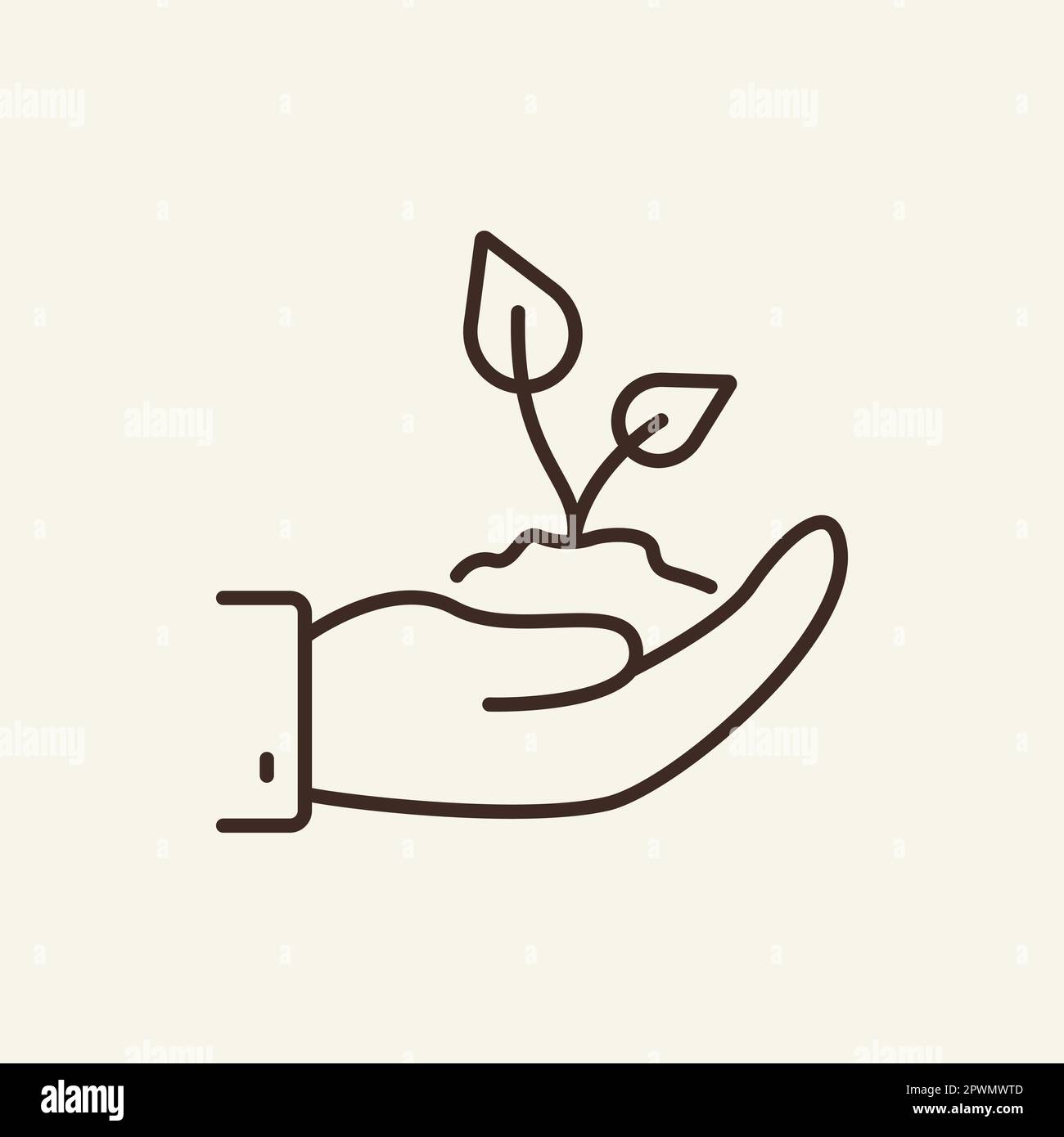 Tree sapling protection Stock Vector Images - Alamy