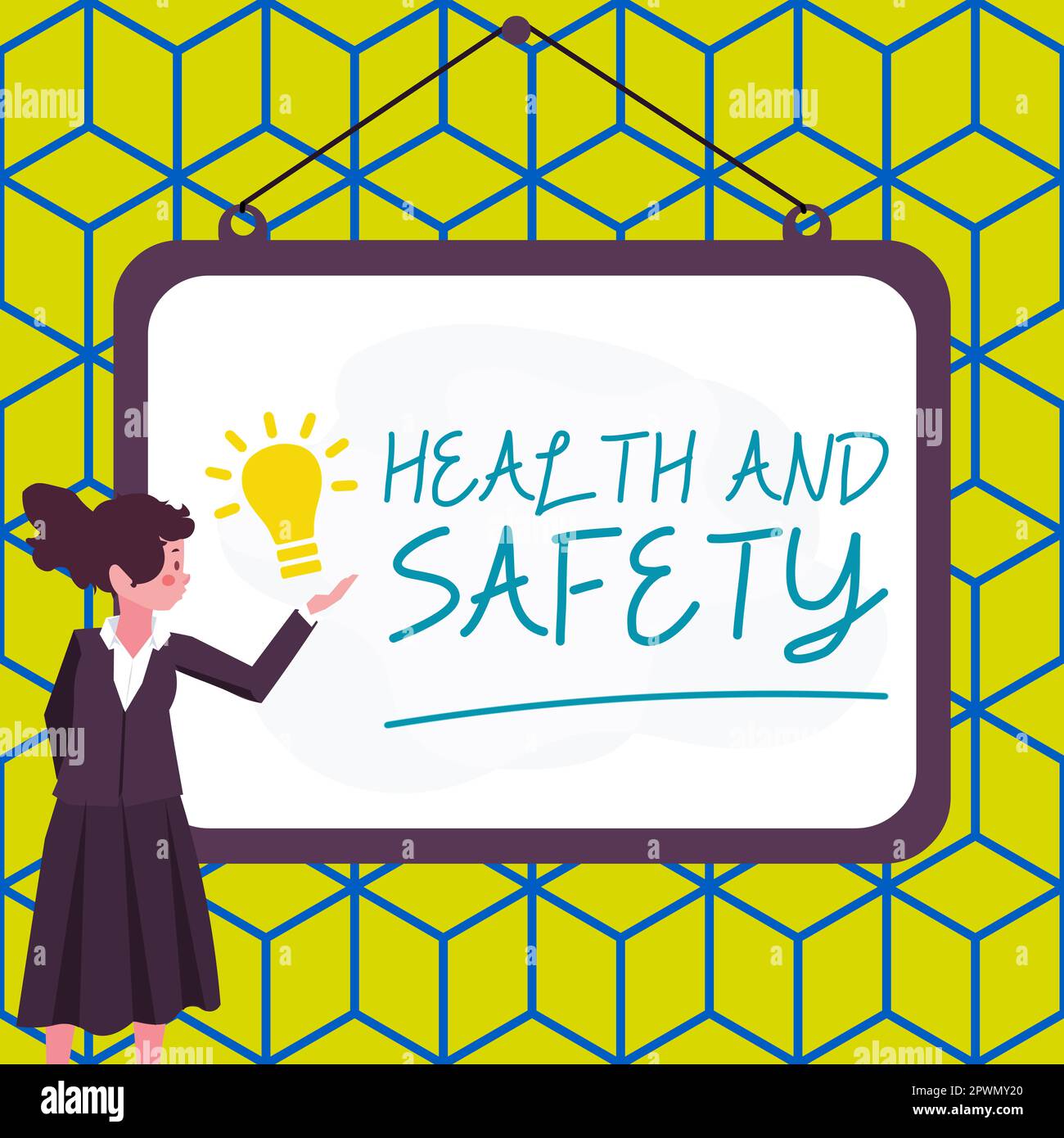 Conceptual caption Health And Safety, Business overview Taking the
