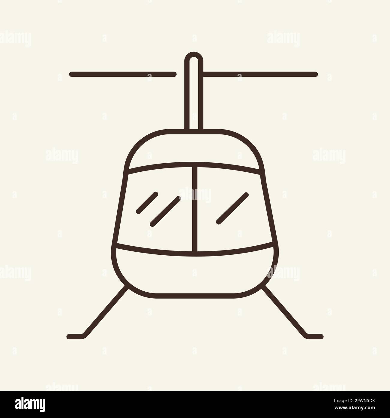 Emergency helicopter icon outline Stock Vector Images - Alamy