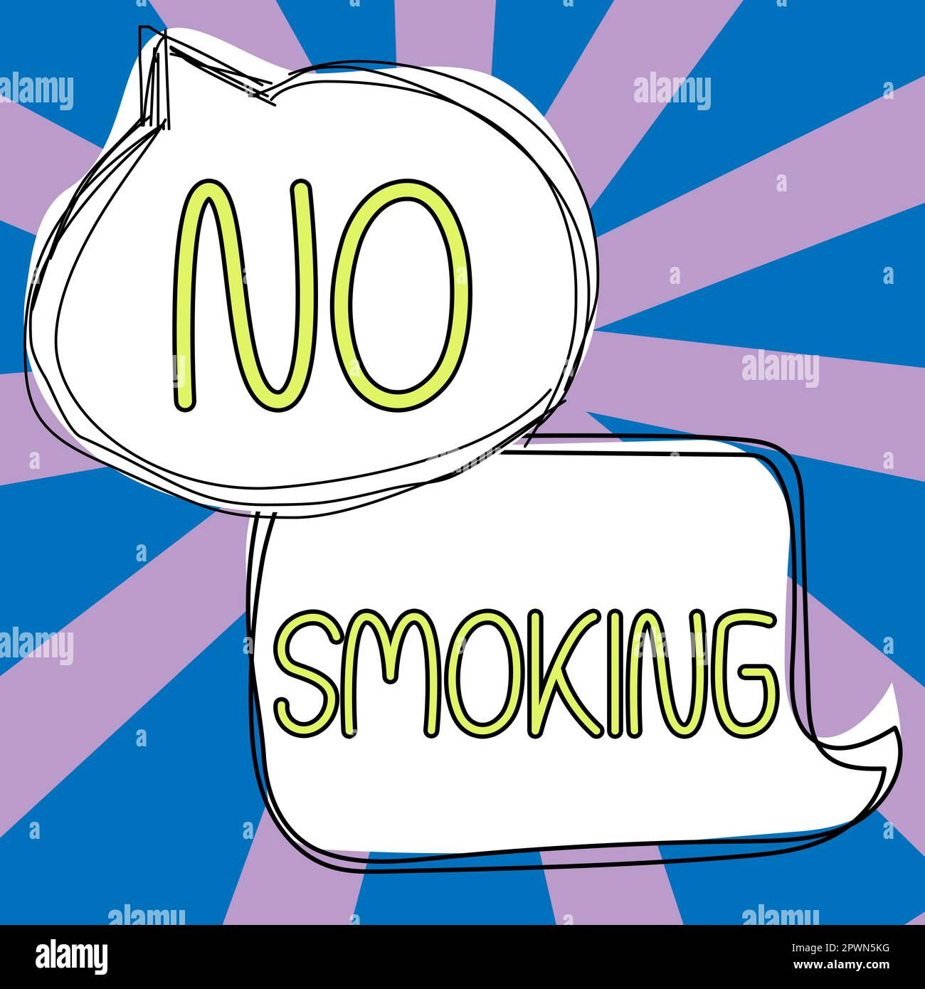 Sign displaying No Smoking, Business overview using tobacco is forbiden