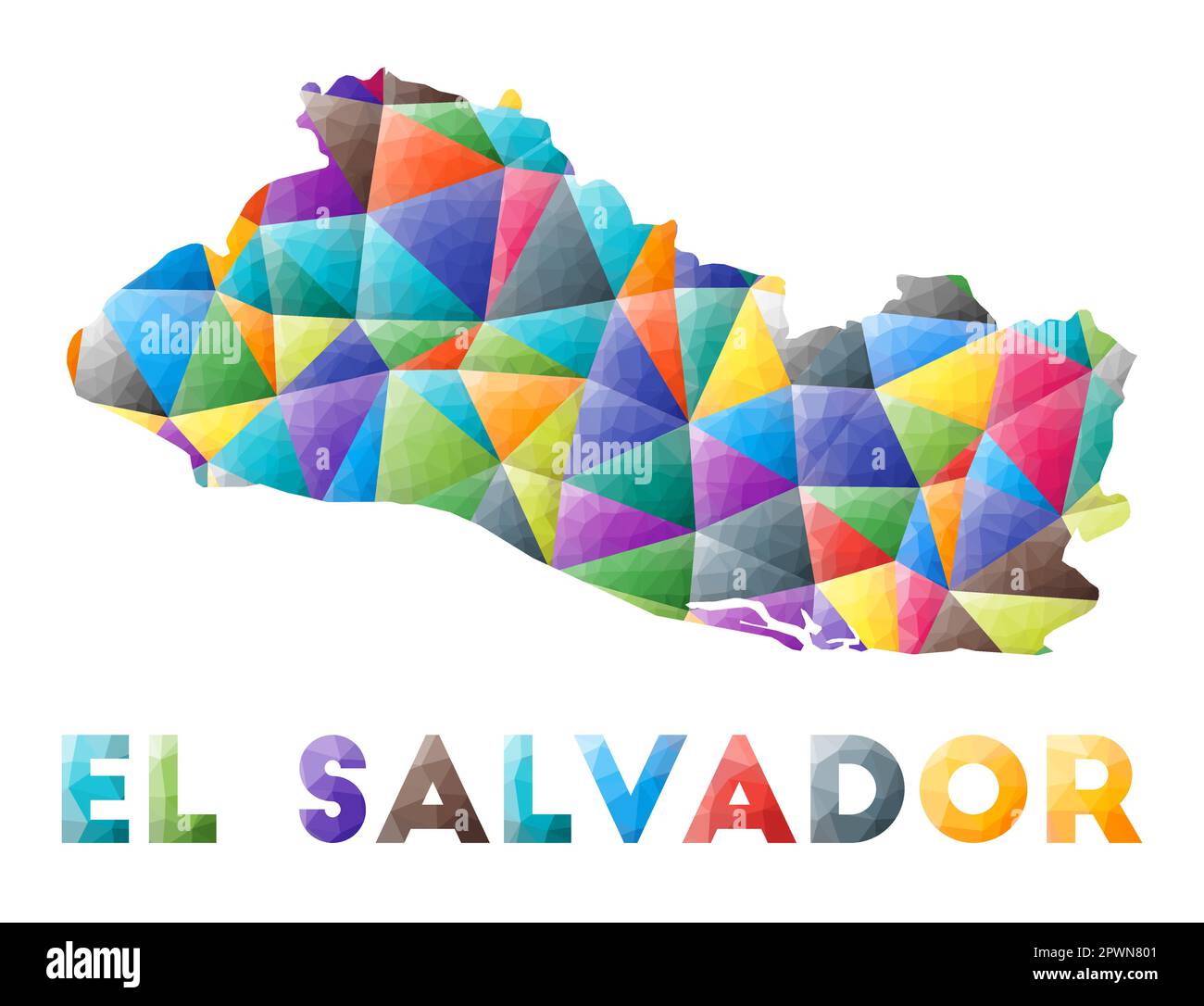 Country shape el salvador Stock Vector Images - Alamy