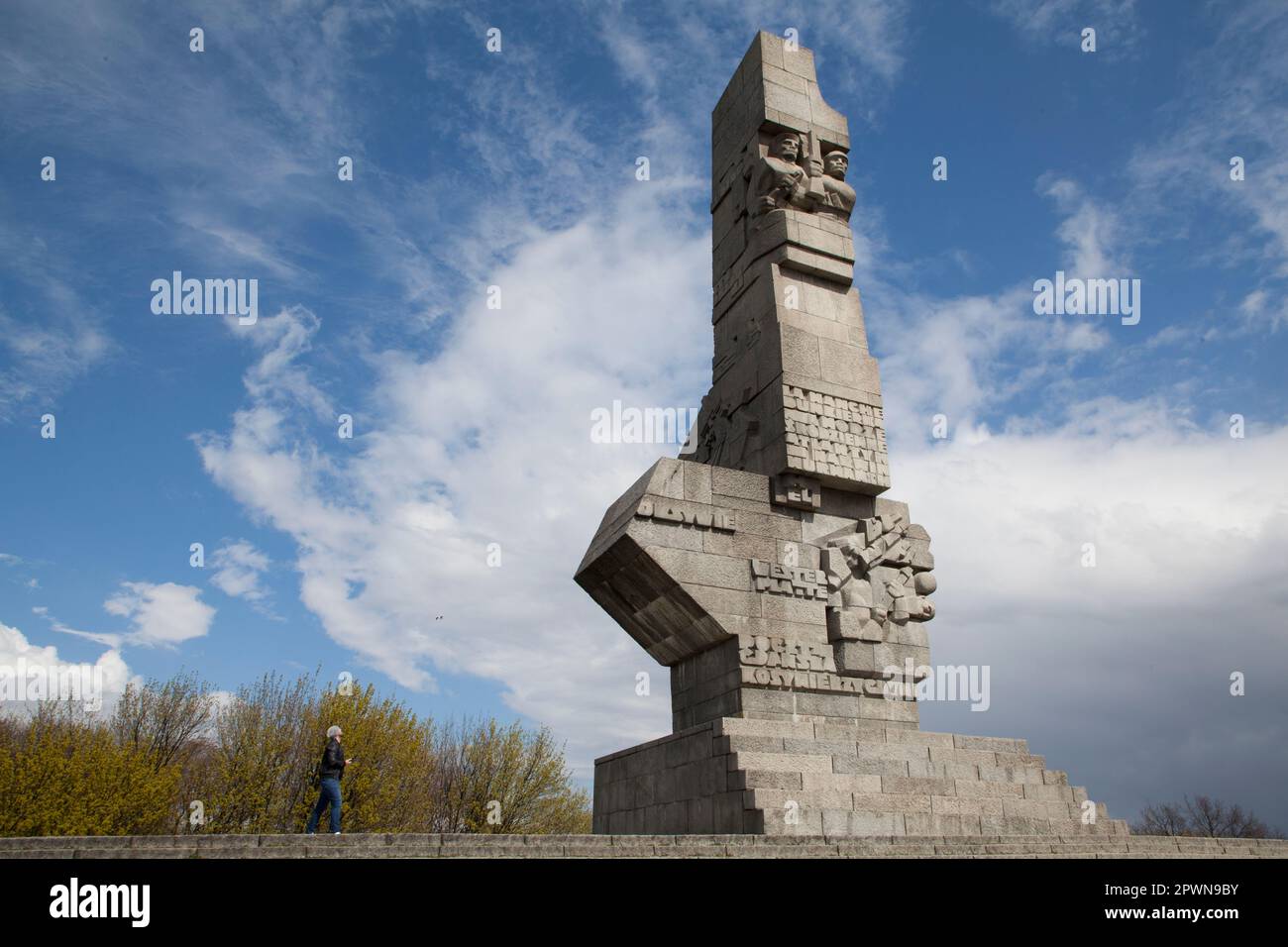 Monument to the Defenders of the Coast / Westerplatte Monument, Westerplatte Gdansk, Poland Stock Photo