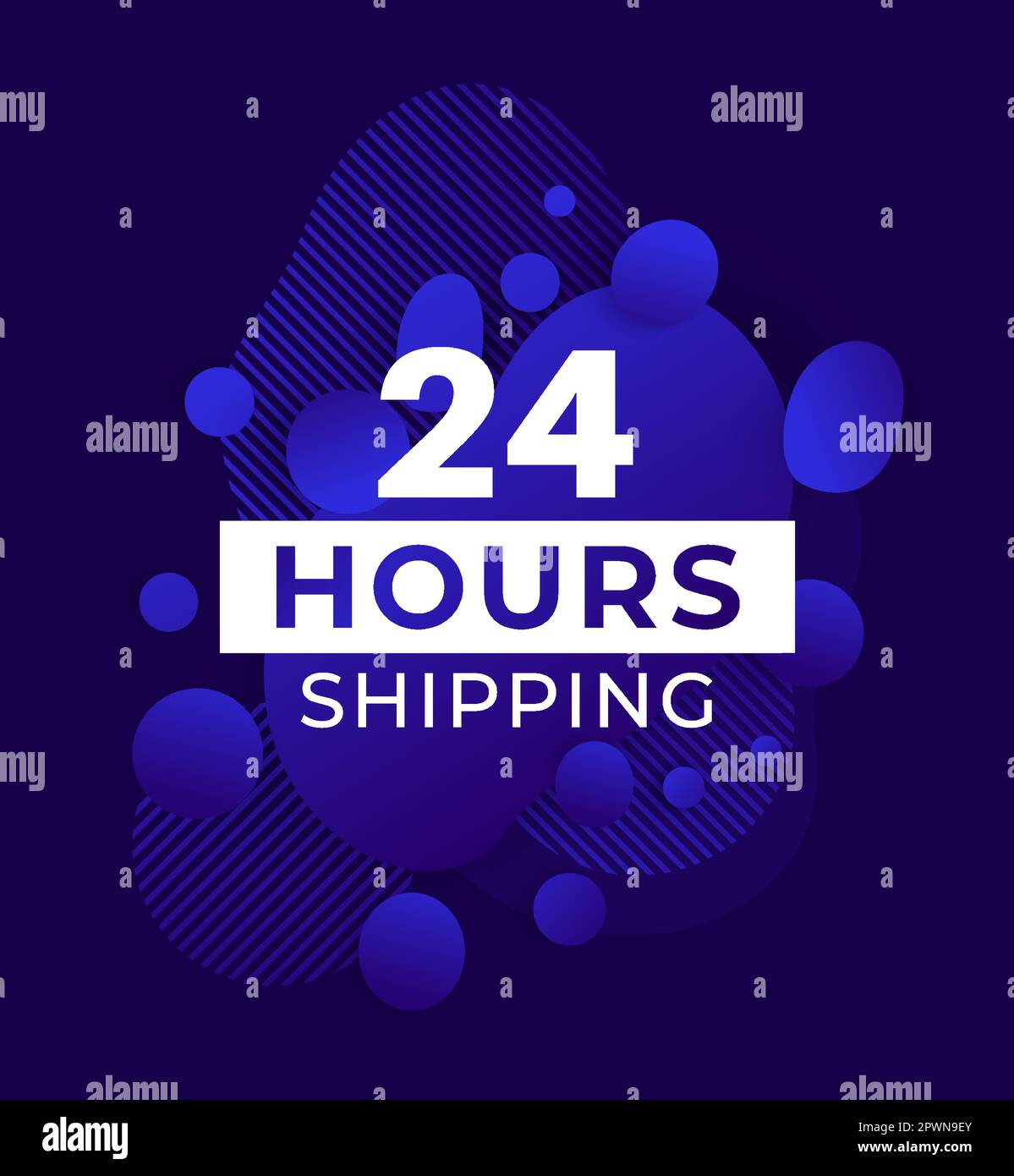 24 Hours shipping banner design, vector Stock Vector Image & Art Alamy