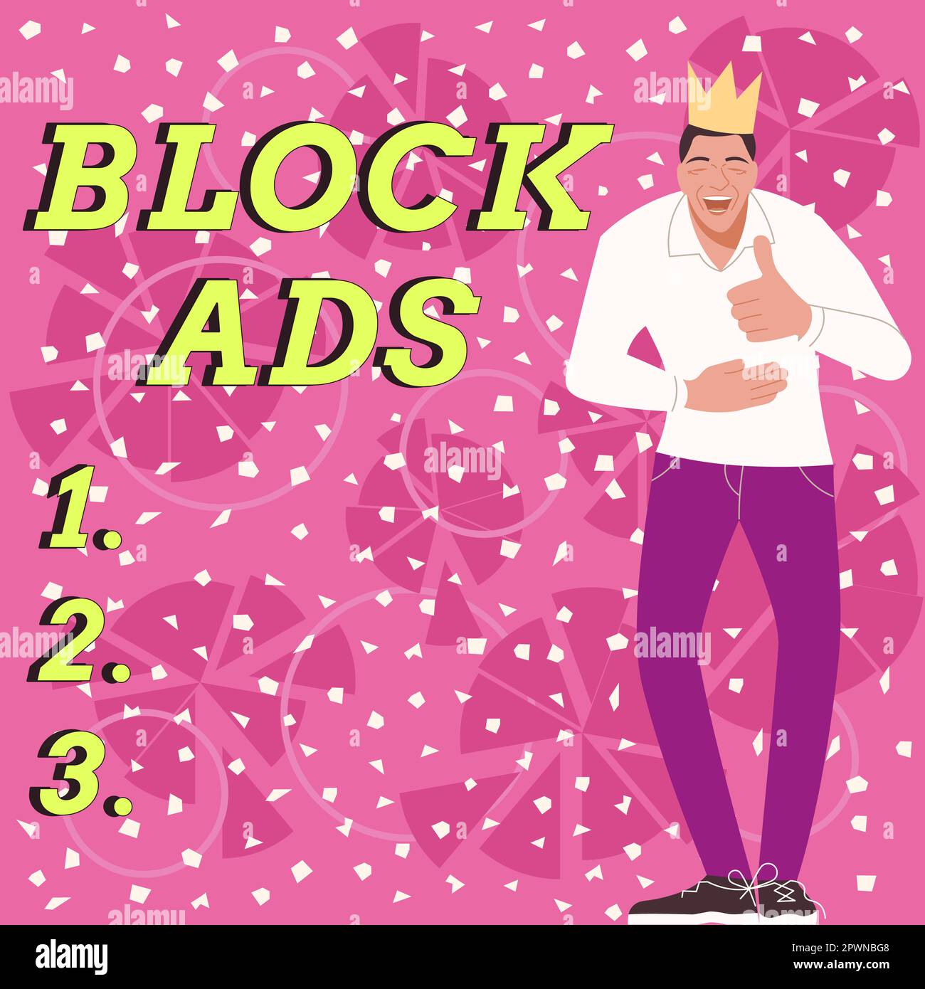 Text showing inspiration Block Ads, Internet Concept program that will ...