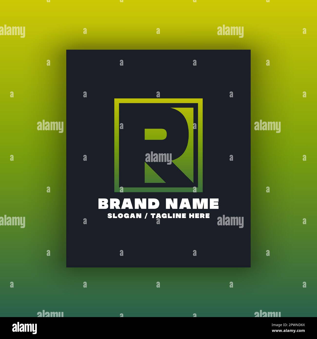 Simple letter R logo design template. Editable, resizable, vector ...