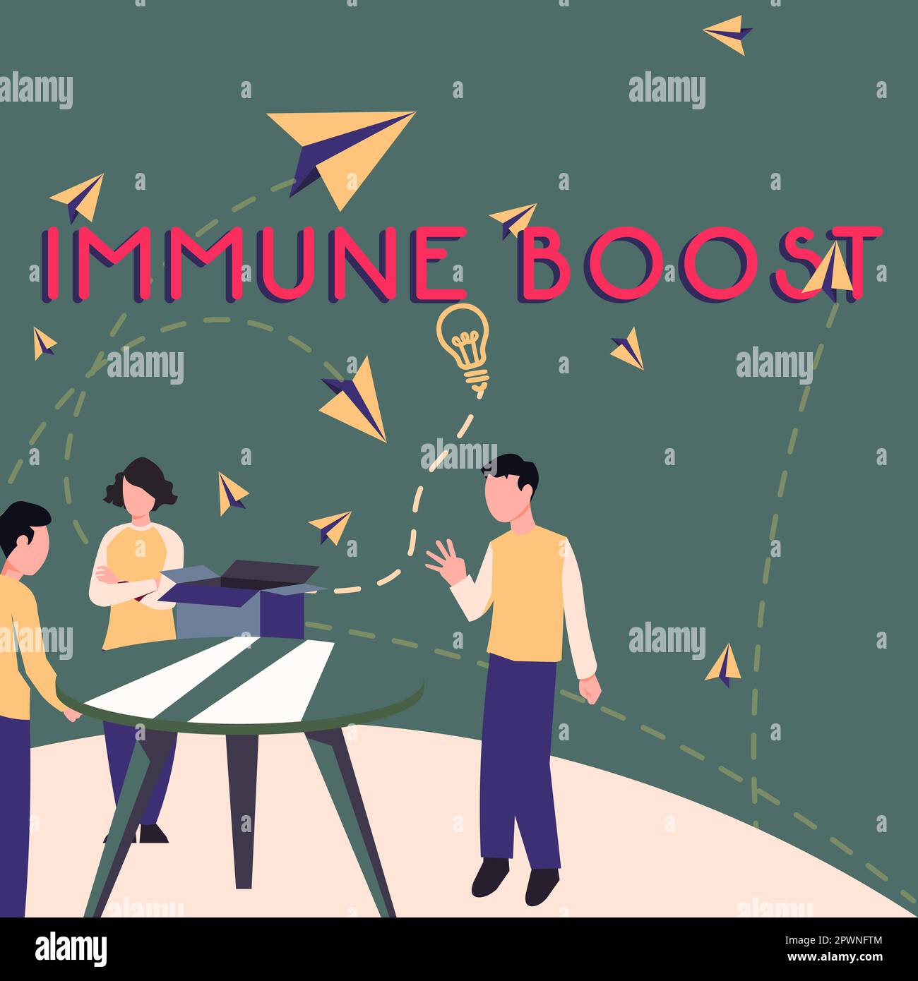 Sign displaying Immune Boost, Business idea being able to resist a ...