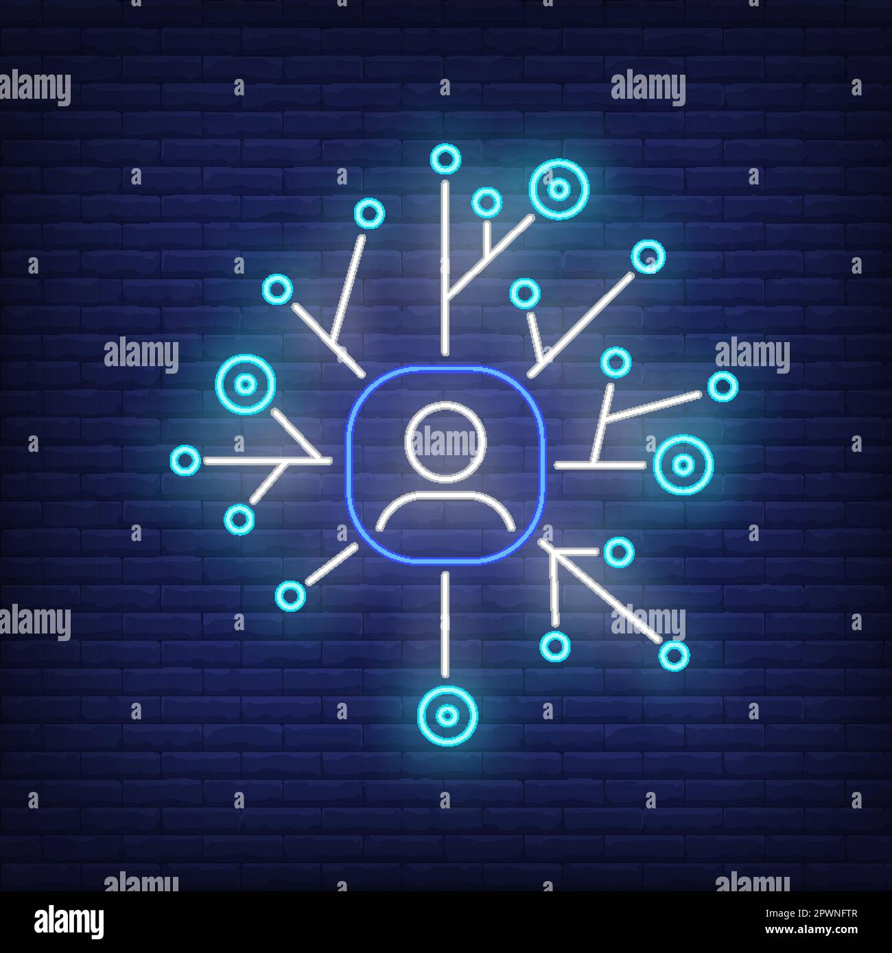 Social network neon sign Stock Vector Image & Art - Alamy