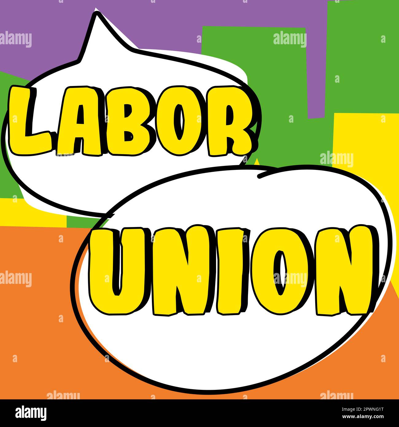 Text showing inspiration Labor Union, Internet Concept rules relating ...