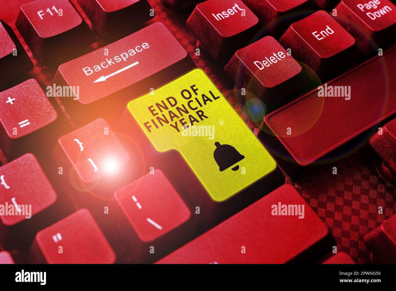 Conceptual caption End Of Financial Year, Business overview Revise and