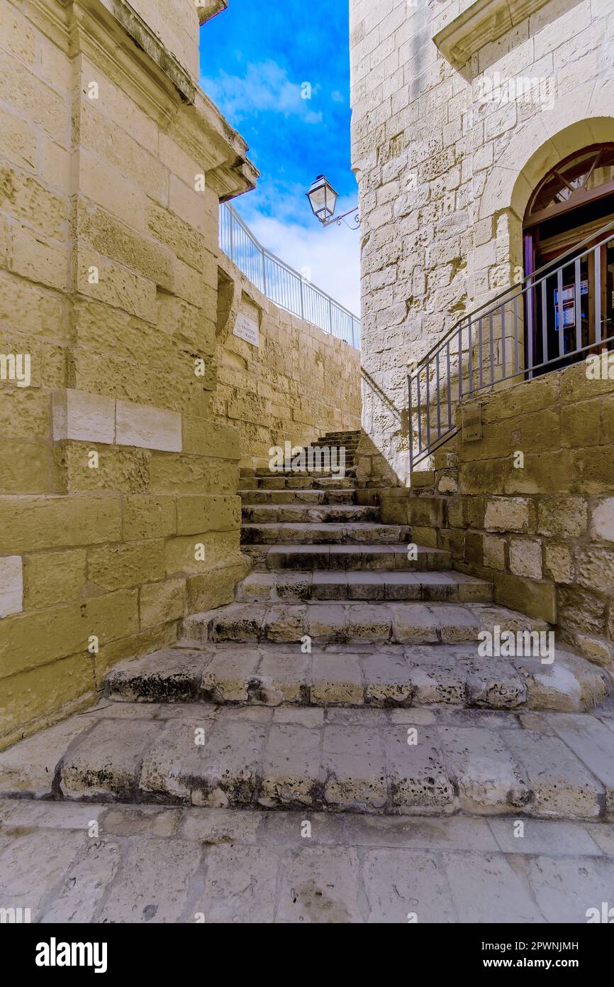 Victoria Rabat Streets Malta, Gozo, Victoria or Rabat: One of the typical narrow, small ...