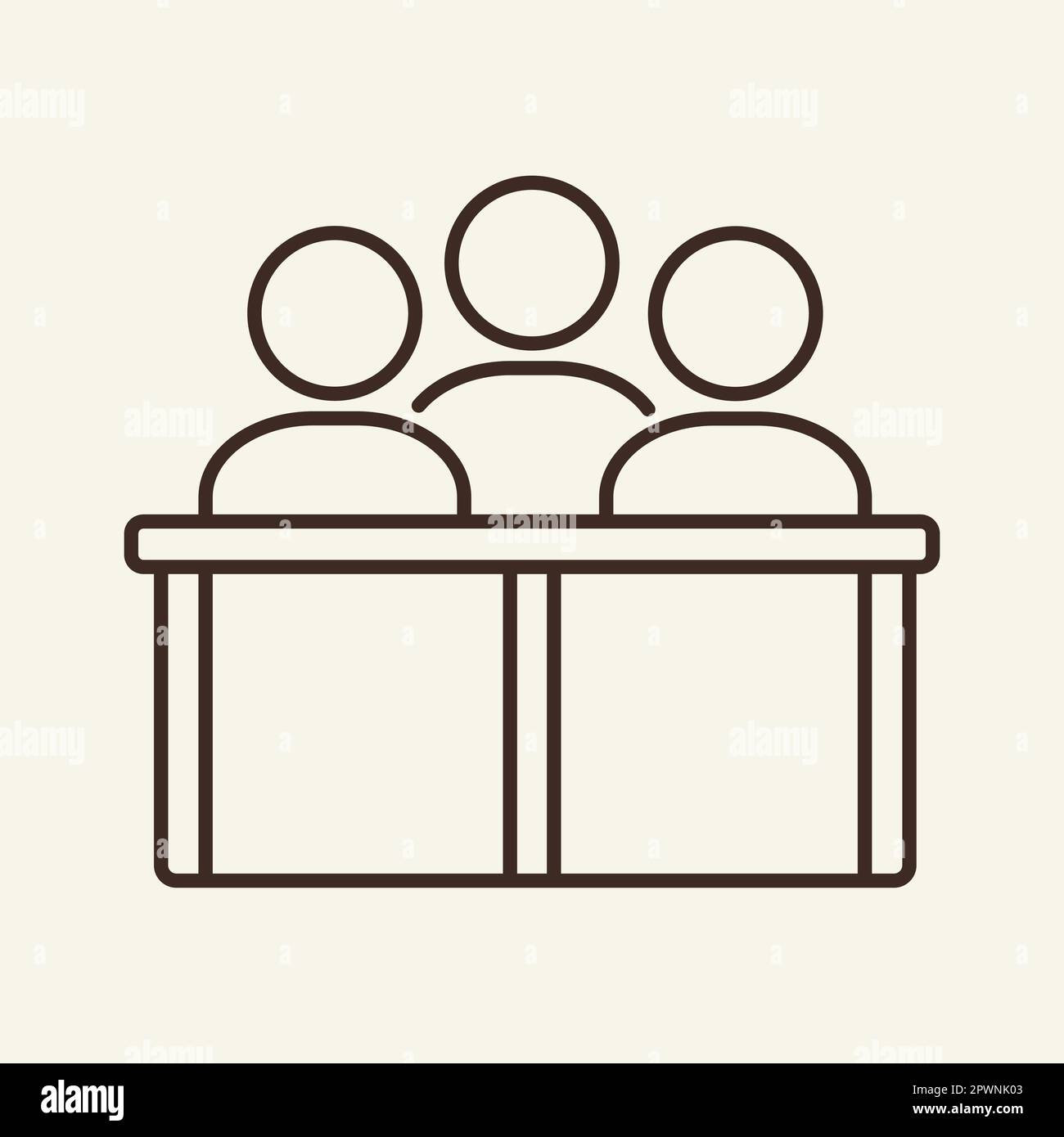 Jury line icon Stock Vector Image & Art - Alamy