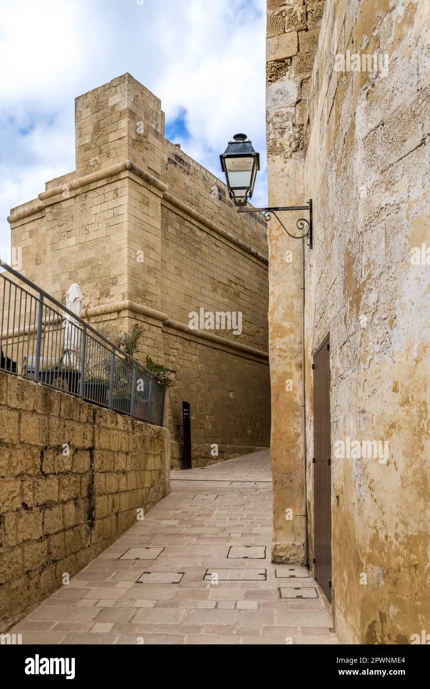 Victoria Rabat Streets Malta, Gozo, Victoria or Rabat: One of the typical narrow, small ...
