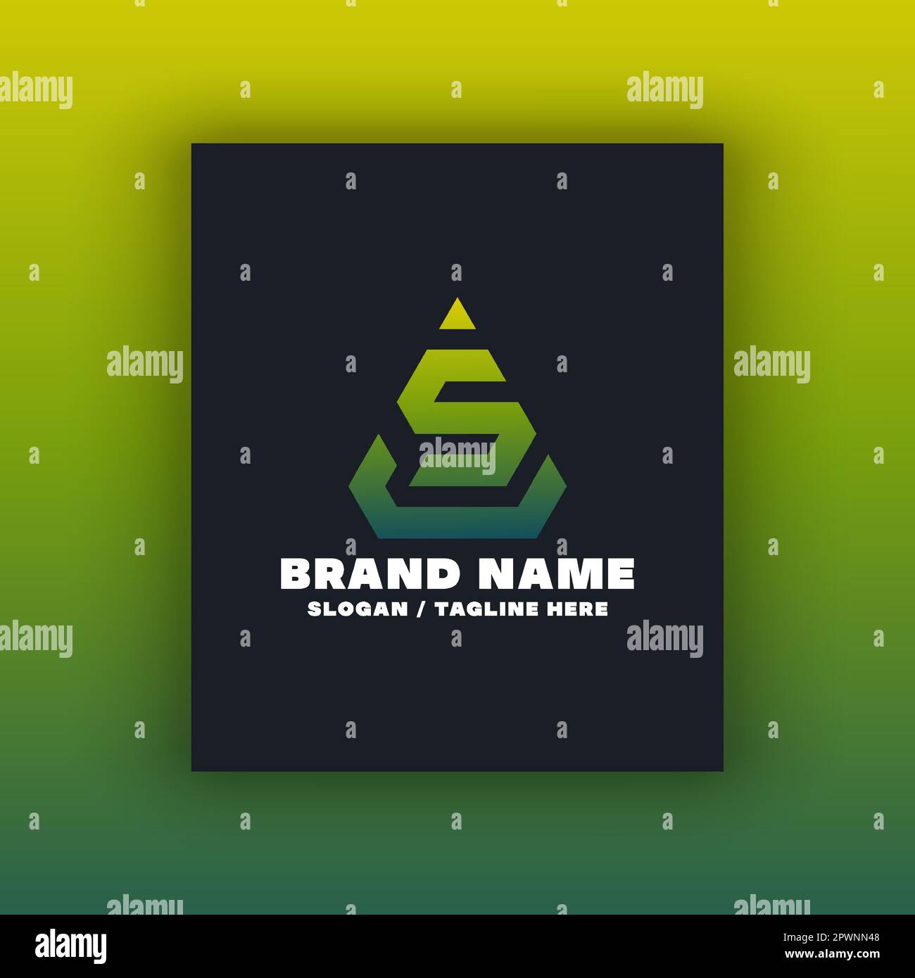 Letter S logo design template. Editable, resizable, vector illustration. Stock Vector
