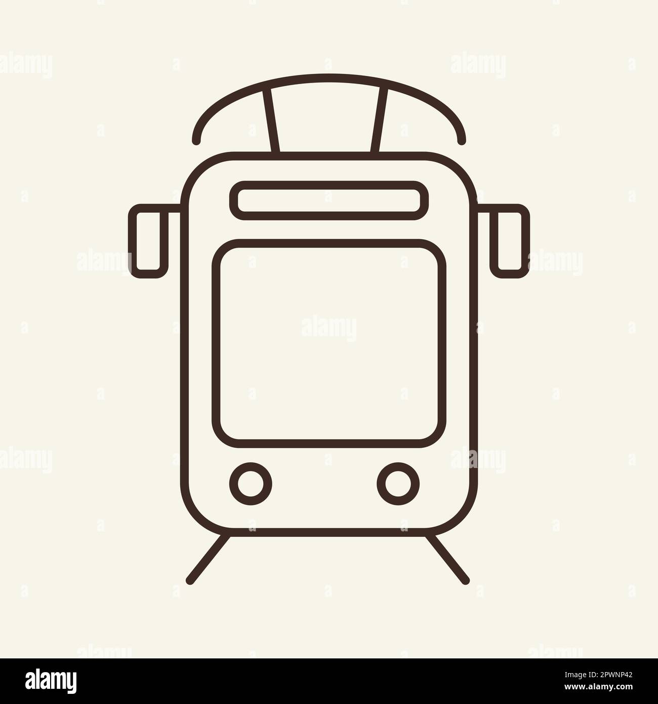 Commuting by tram Stock Vector Images - Alamy