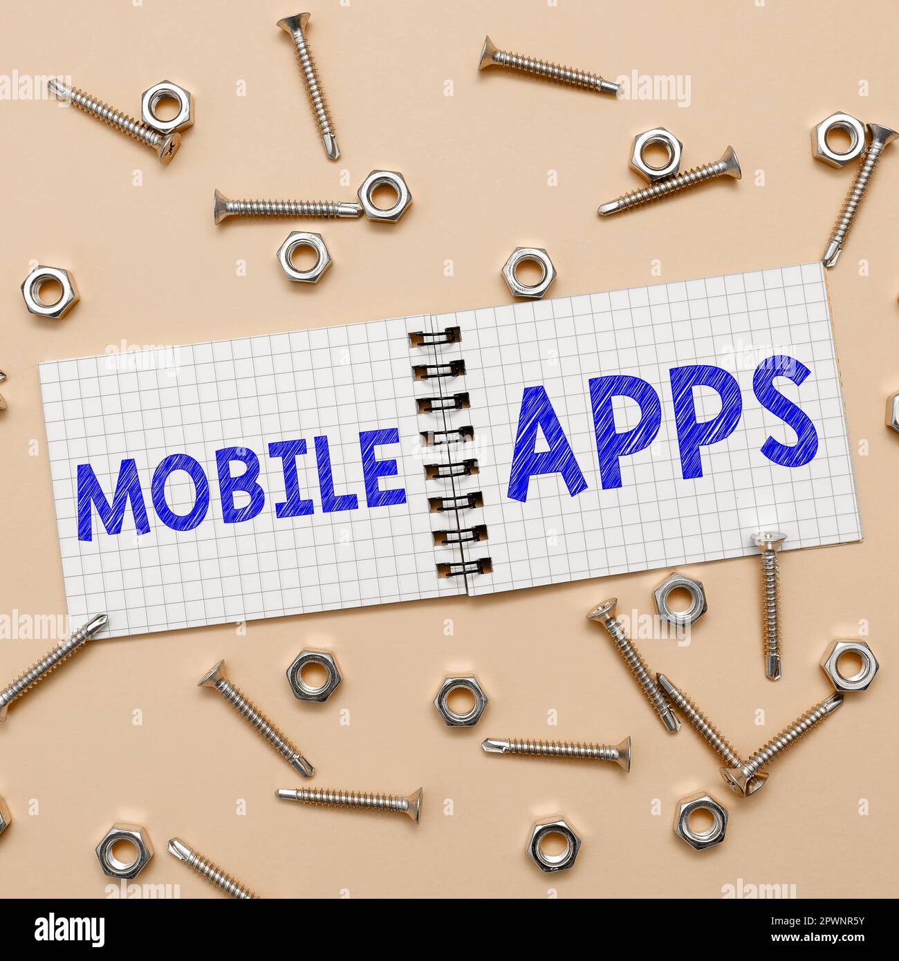 Text showing inspiration Mobile Apps, Business showcase small programs ...