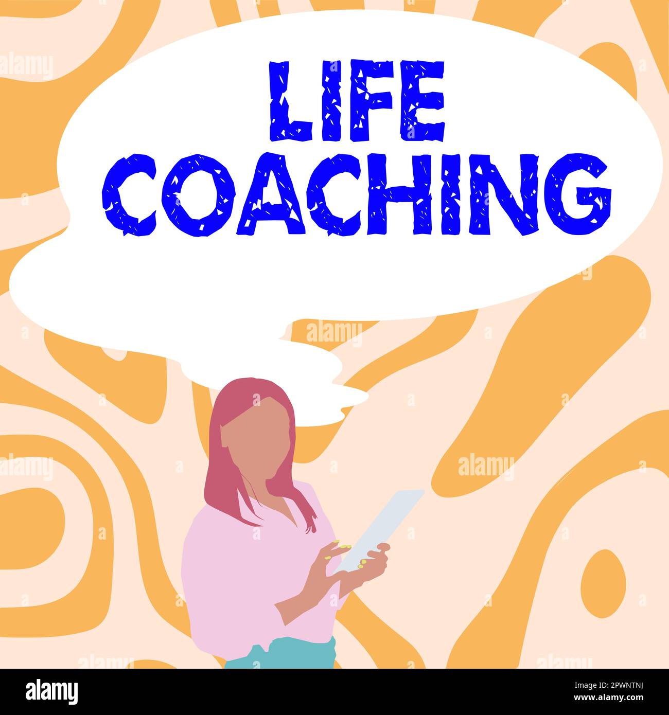 Text caption presenting Life Coaching, Conceptual photo Improve Lives by Challenges Encourages us in our Careers Stock Photo