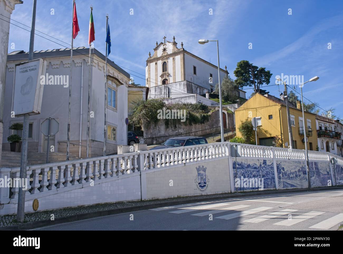 Miranda do Corvo, Portugal March 25, 2023 Beautiful scenery from the