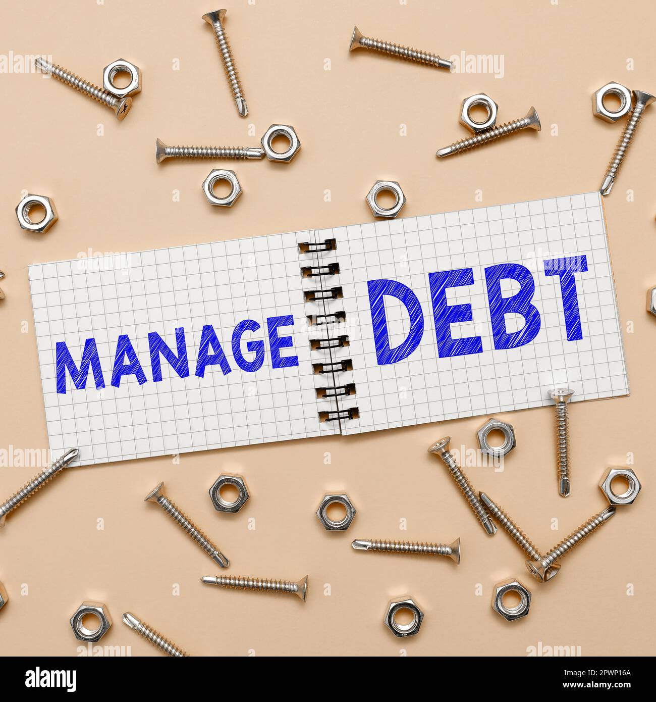 Conceptual display Manage Debt, Business idea unofficial agreement with unsecured creditors for repayment Stock Photo