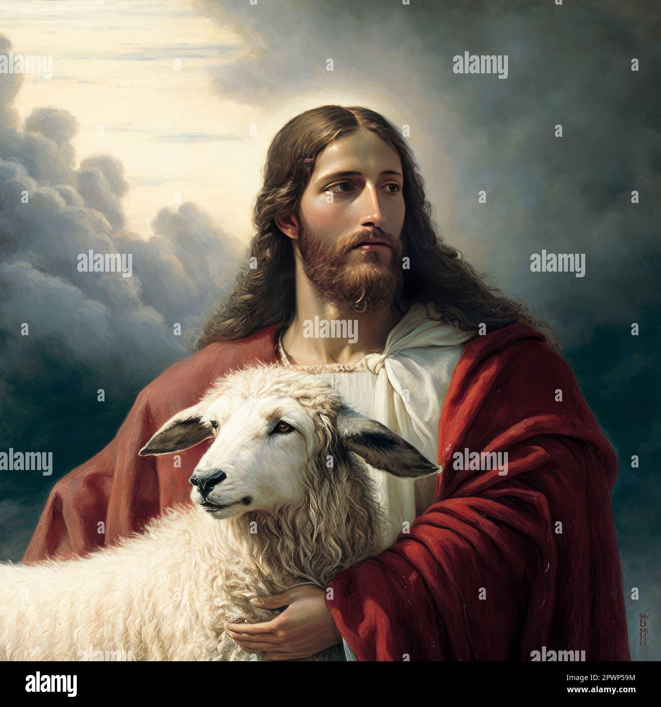 'W.S. Coda: Jesus the Shepherd - A Spiritual Presentation' Stock Photo