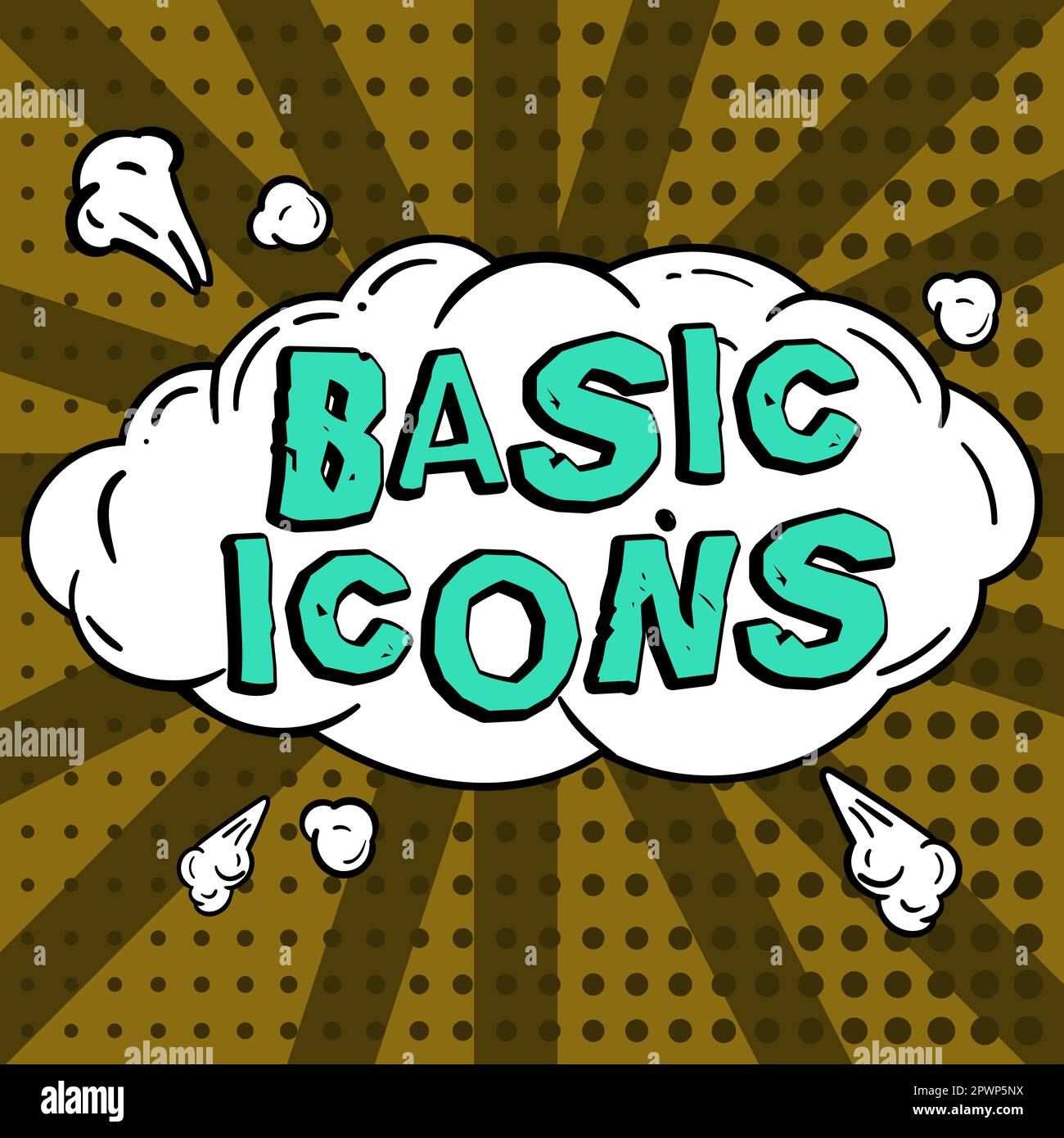 Text showing inspiration Basic Icons, Business concept pictogram or ...